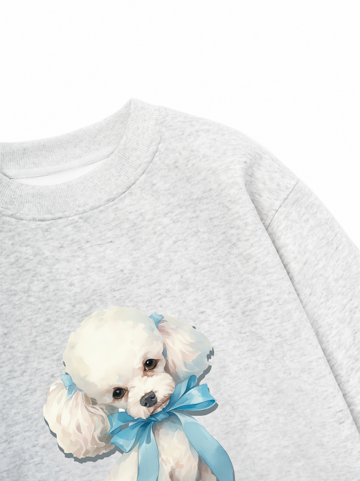 Áo Sweater Nỉ Hai Da Soft Paw Cute Blue Puppy