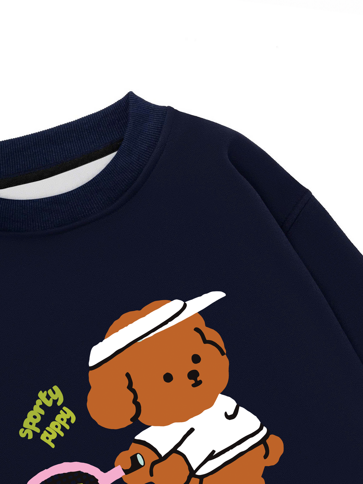 Áo Sweater Nỉ Hai Da Soft Paw Sporty Puppy