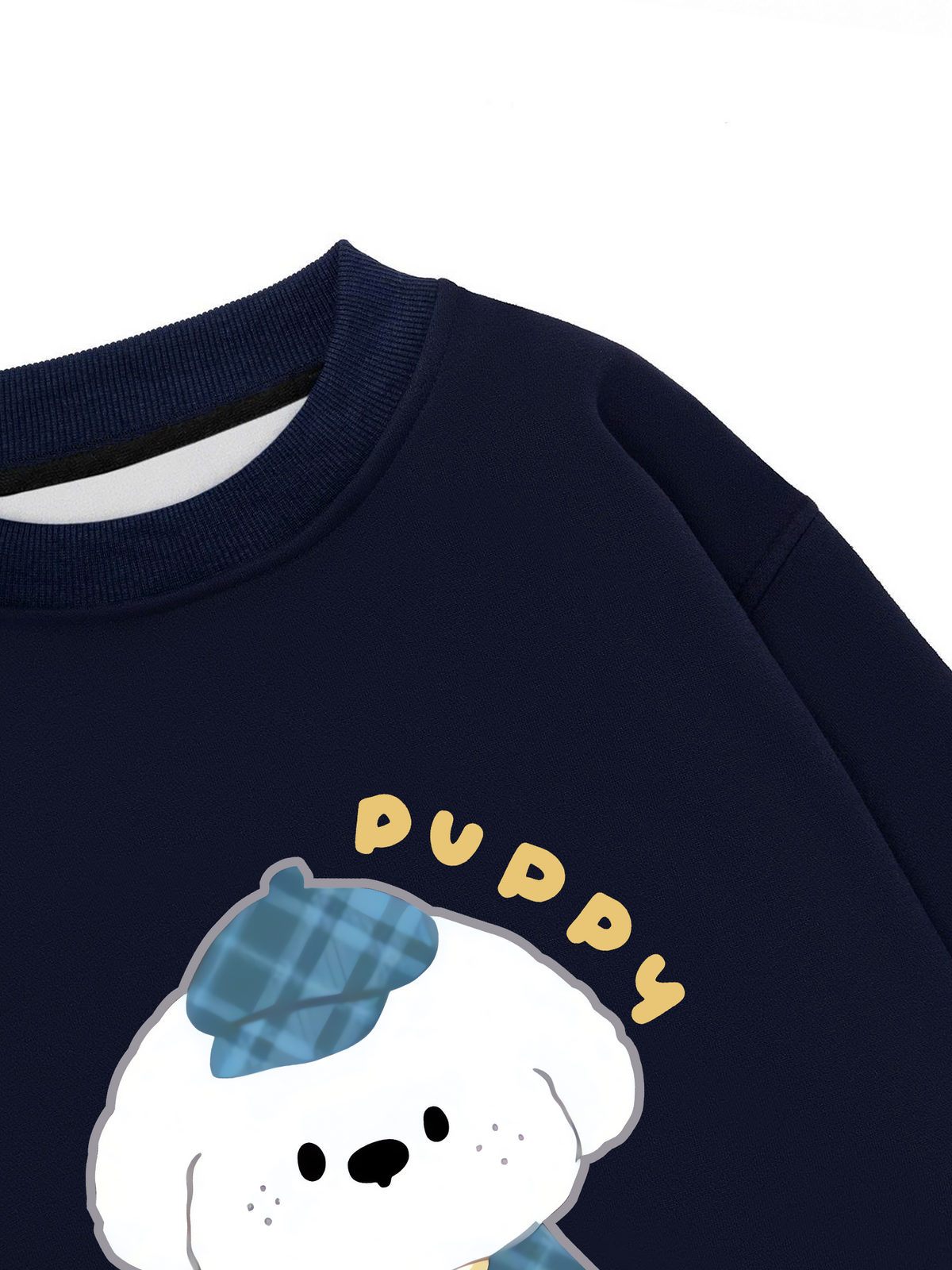 Áo Sweater Nỉ Hai Da Soft Paw Blue Puppy