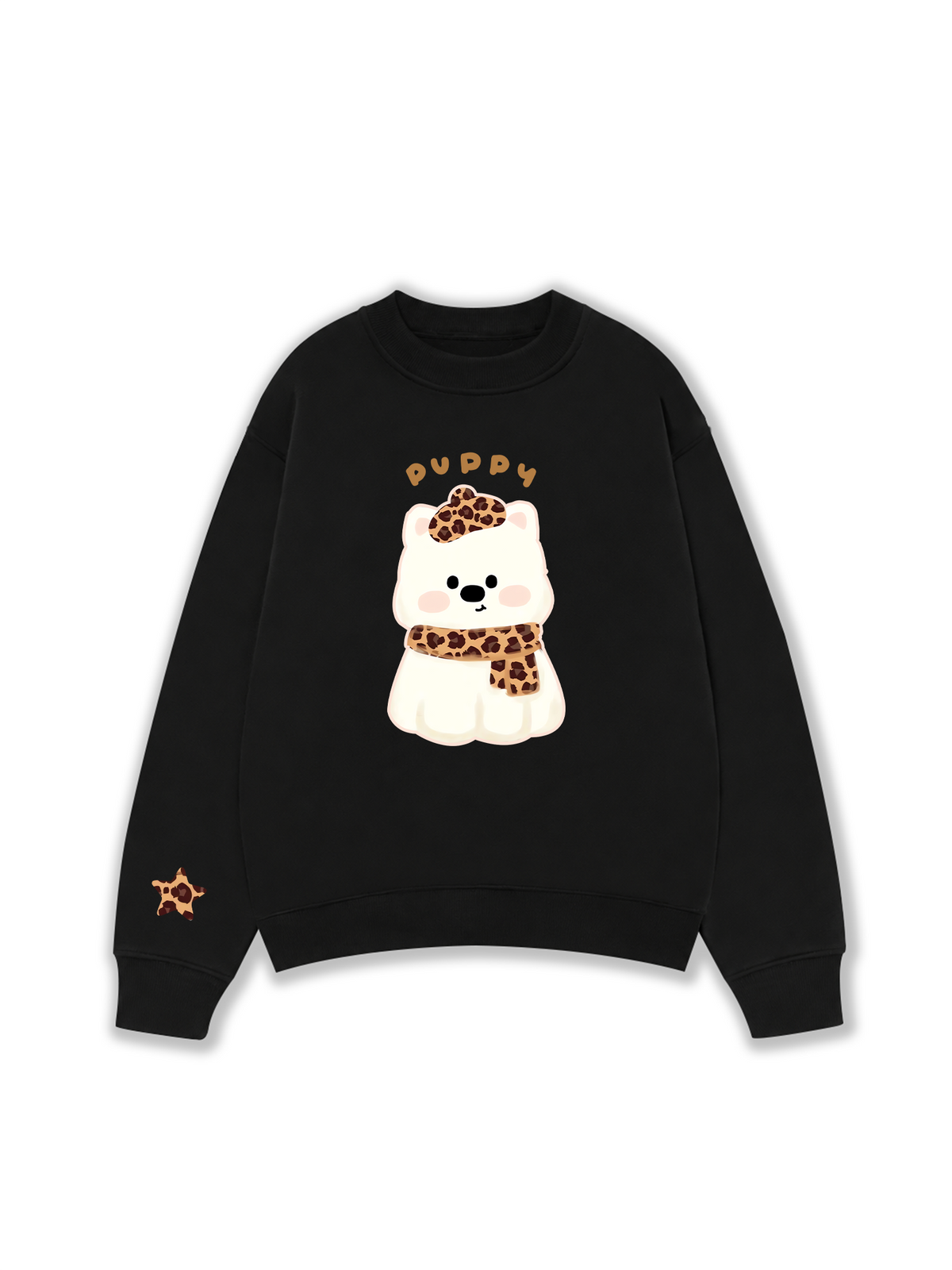 Áo Sweater Nỉ Hai Da Soft Paw Leopard Puppy