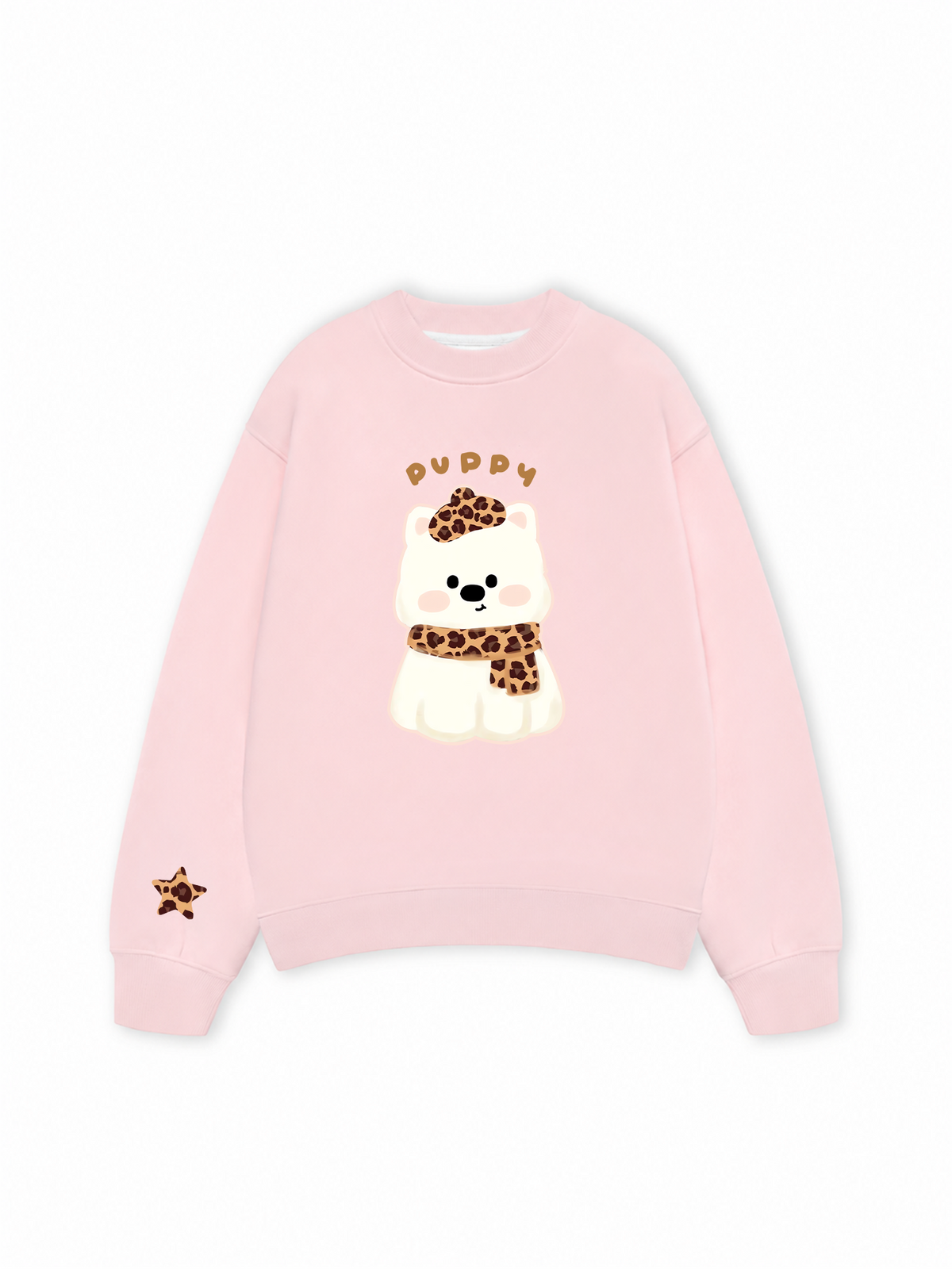 Áo Sweater Nỉ Hai Da Soft Paw Leopard Puppy