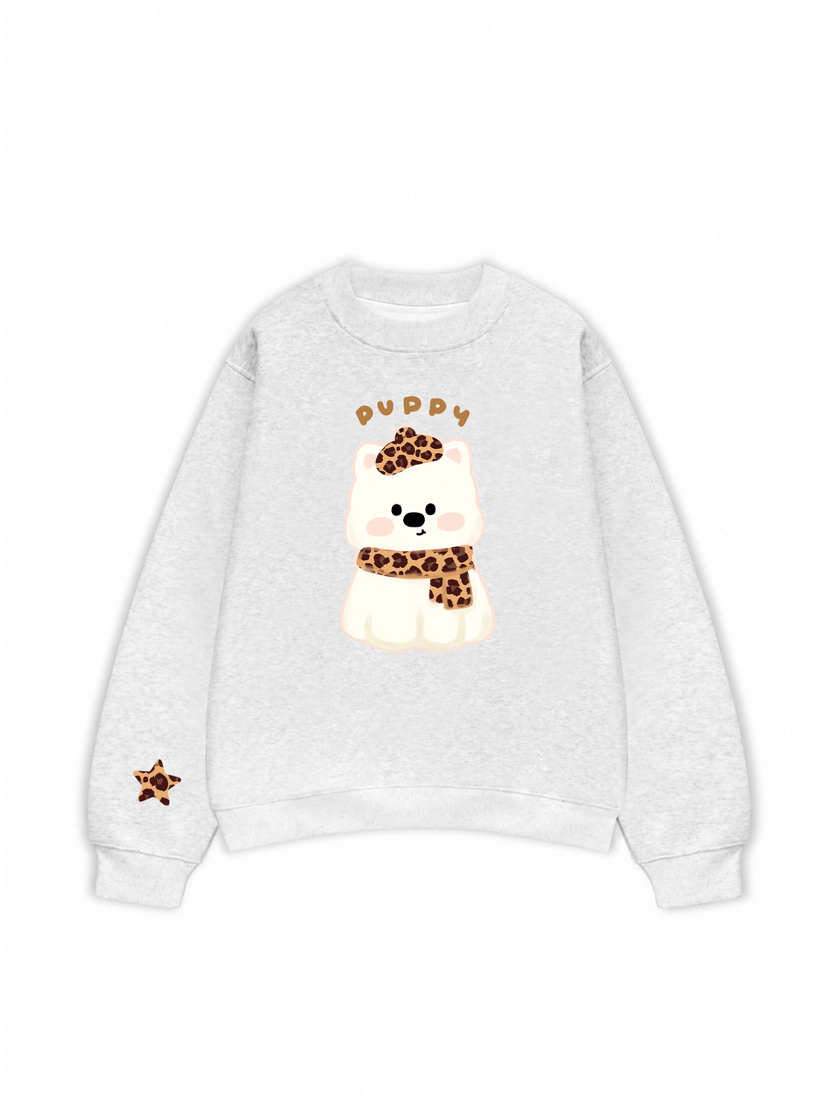 Áo Sweater Nỉ Hai Da Soft Paw Leopard Puppy
