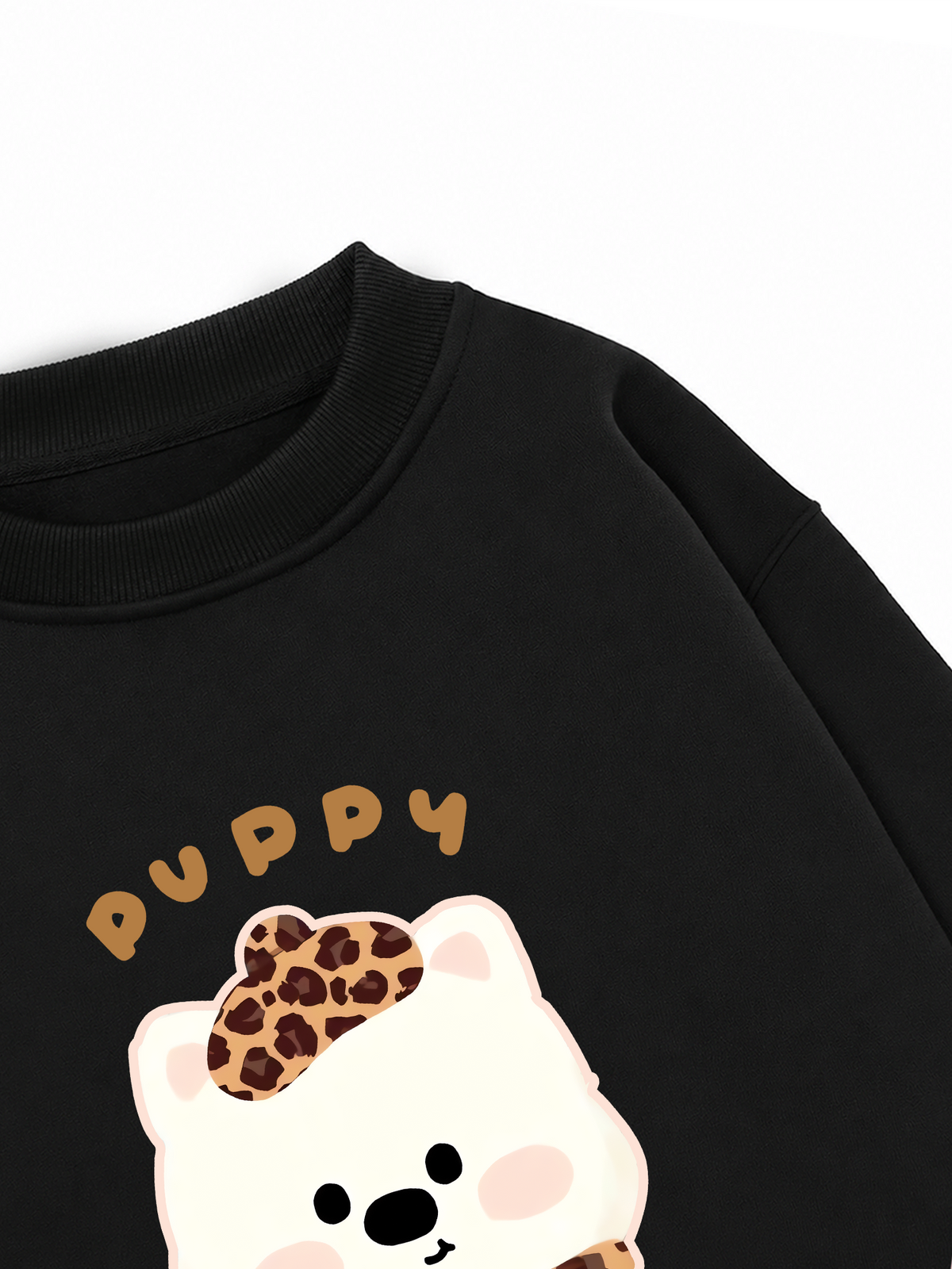 Áo Sweater Nỉ Hai Da Soft Paw Leopard Puppy