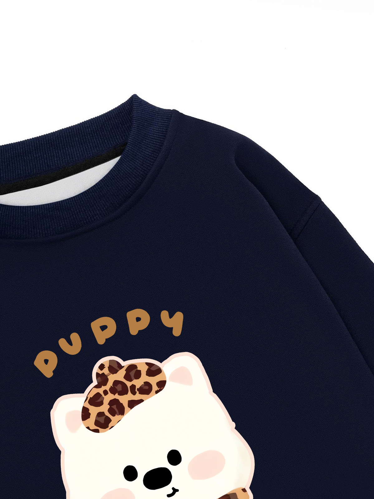 Áo Sweater Nỉ Hai Da Soft Paw Leopard Puppy