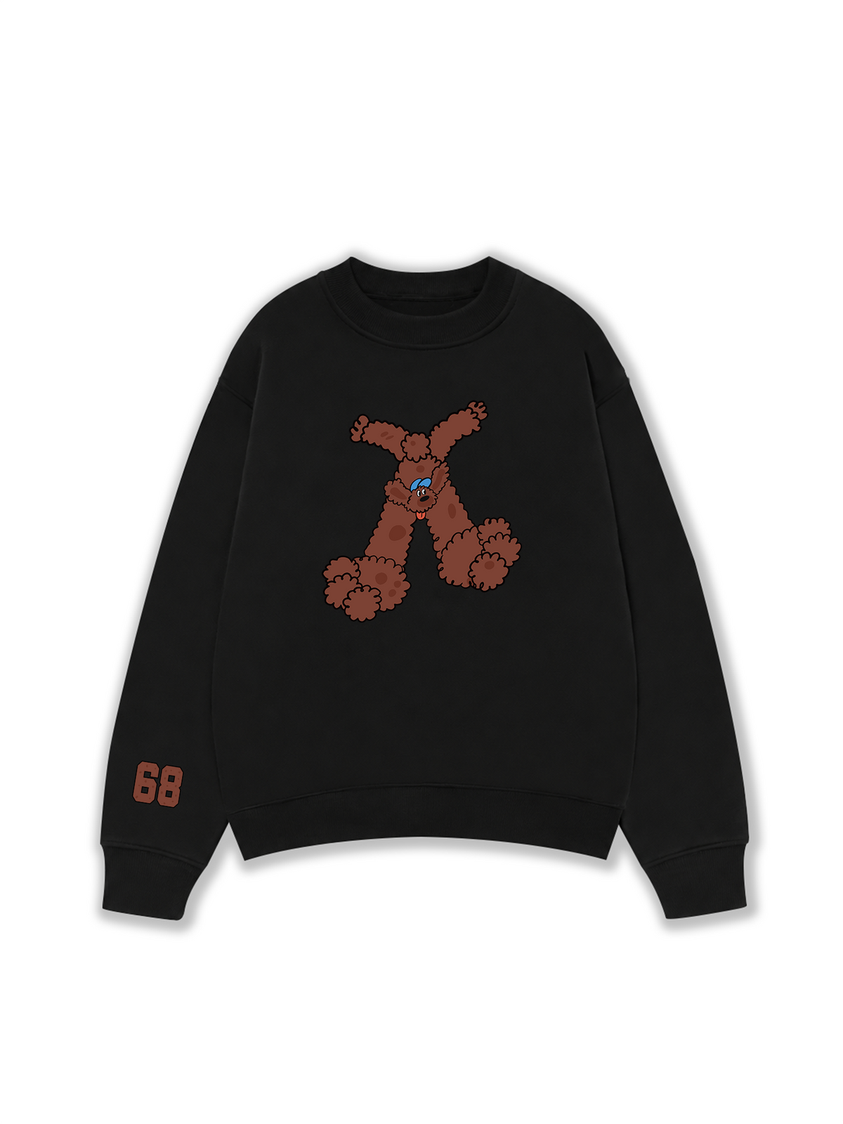 Áo Sweater Nỉ Hai Da Soft Paw Brown Teddy