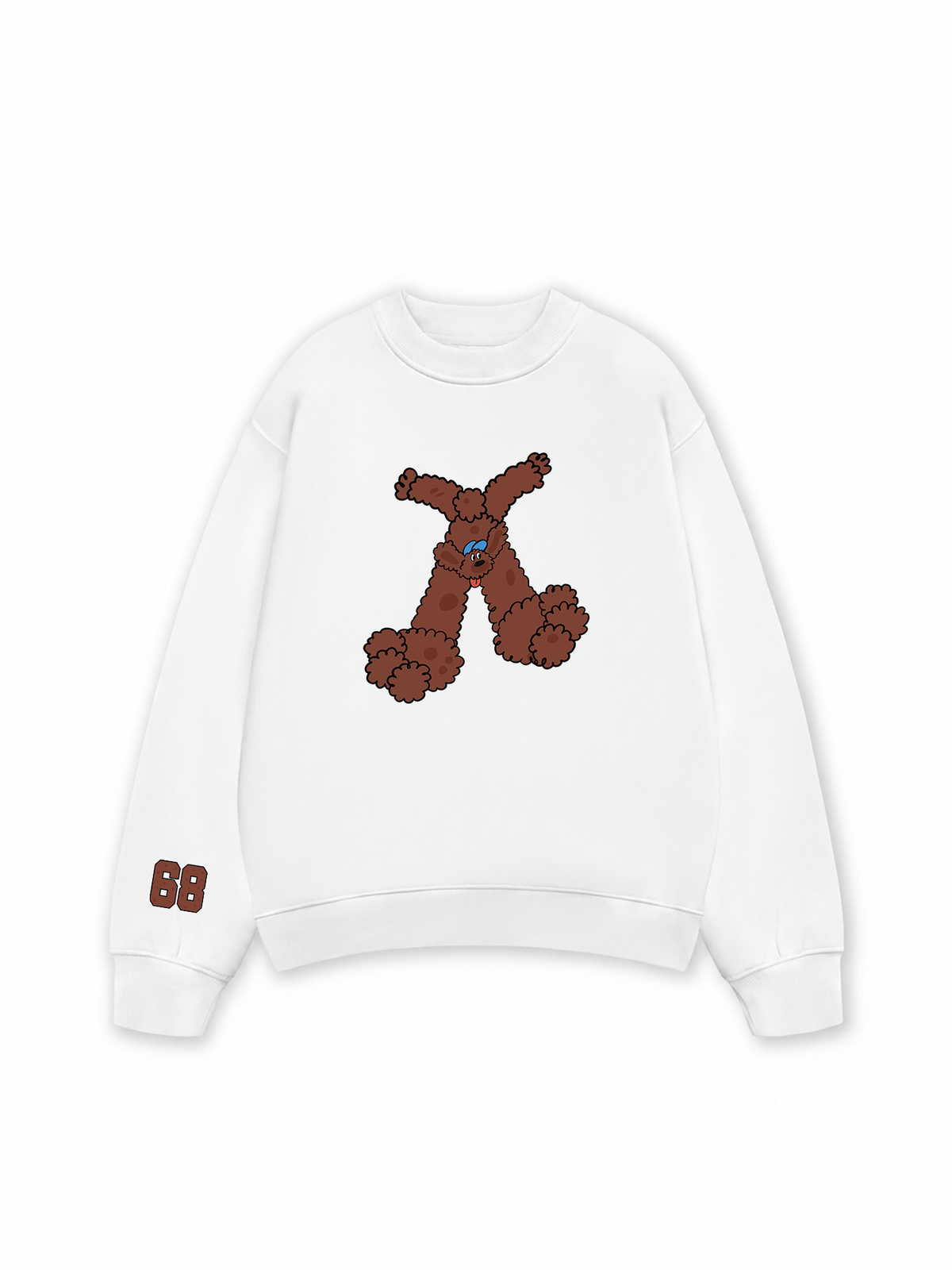 Áo Sweater Nỉ Hai Da Soft Paw Brown Teddy