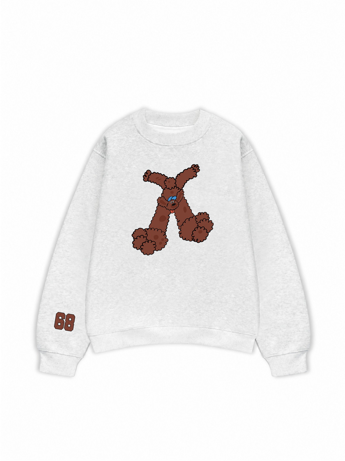 Áo Sweater Nỉ Hai Da Soft Paw Brown Teddy