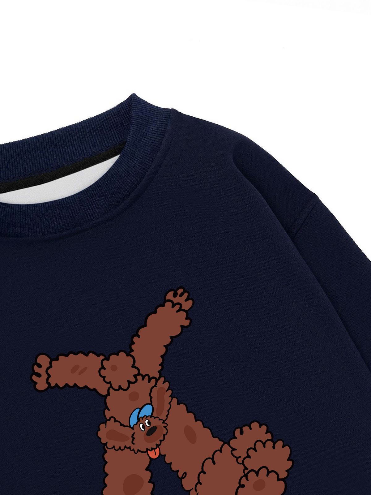Áo Sweater Nỉ Hai Da Soft Paw Brown Teddy