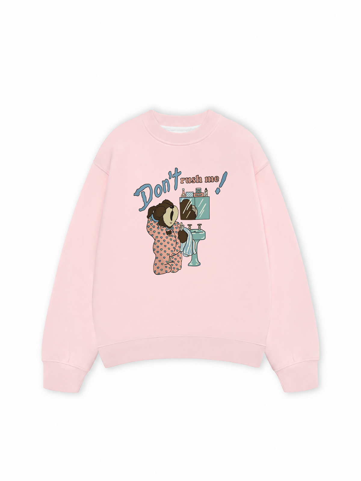 Áo Sweater Nỉ Hai Da Soft Paw Don't Rush Me