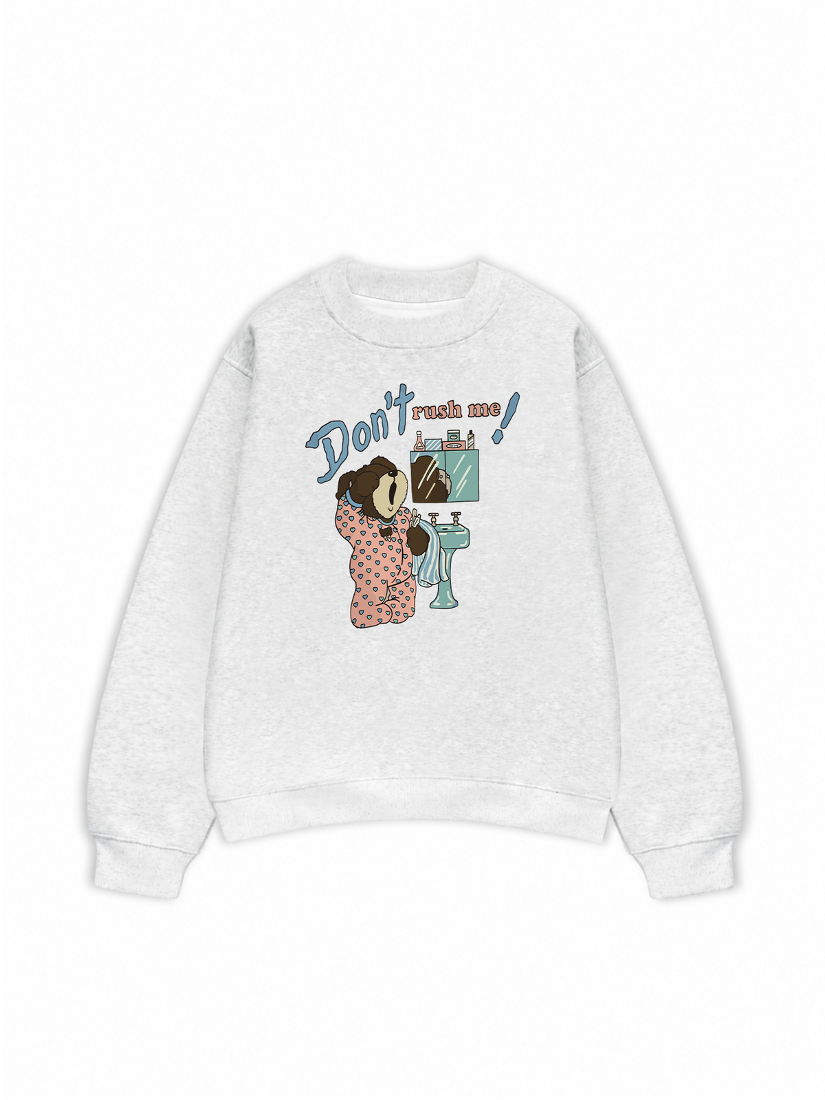 Áo Sweater Nỉ Hai Da Soft Paw Don't Rush Me