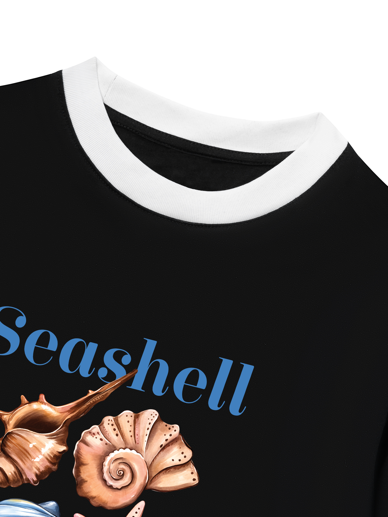 Áo Thun Ringer Relaxed Fit Seashell