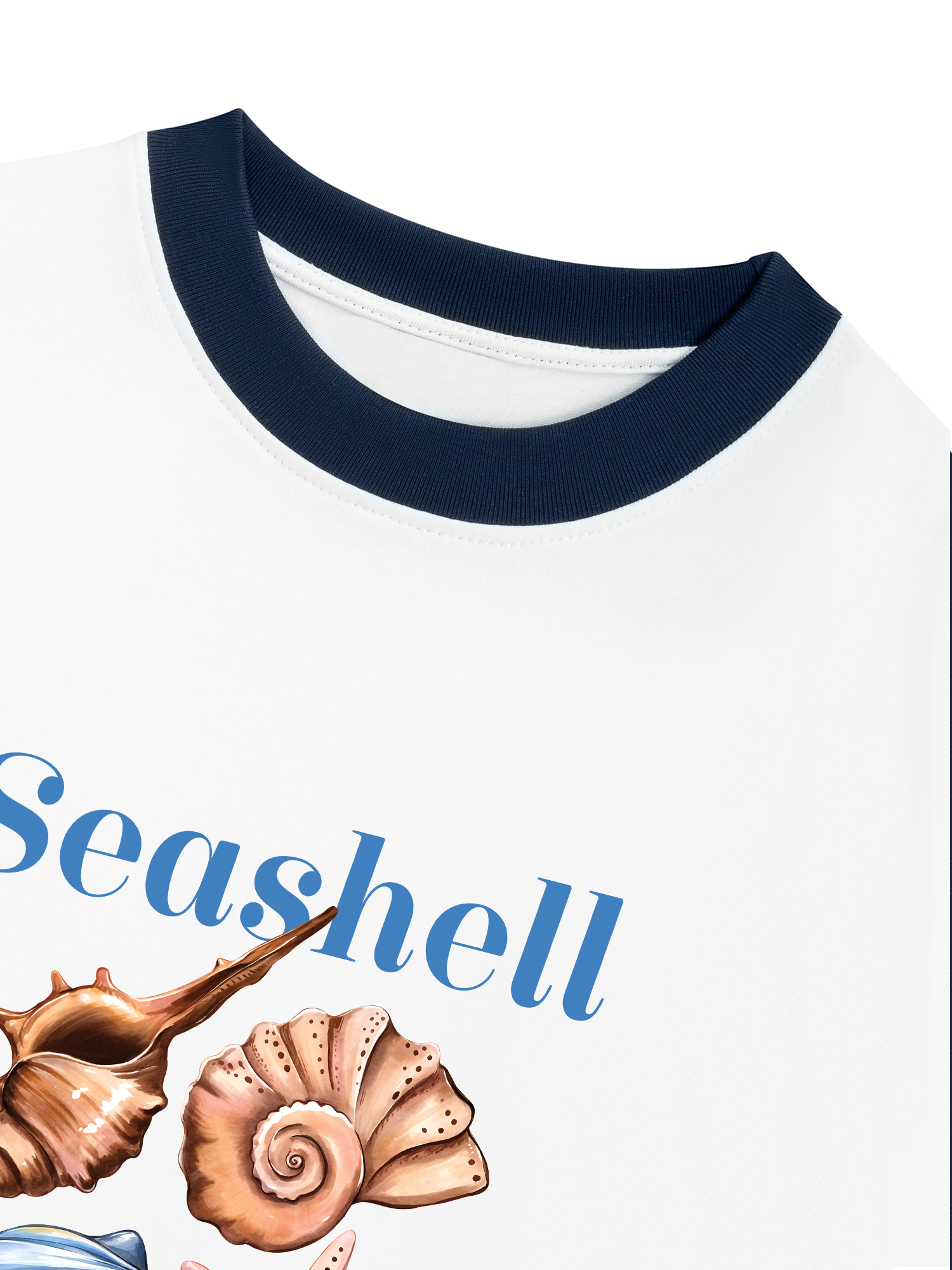 Áo Thun Ringer Relaxed Fit Seashell