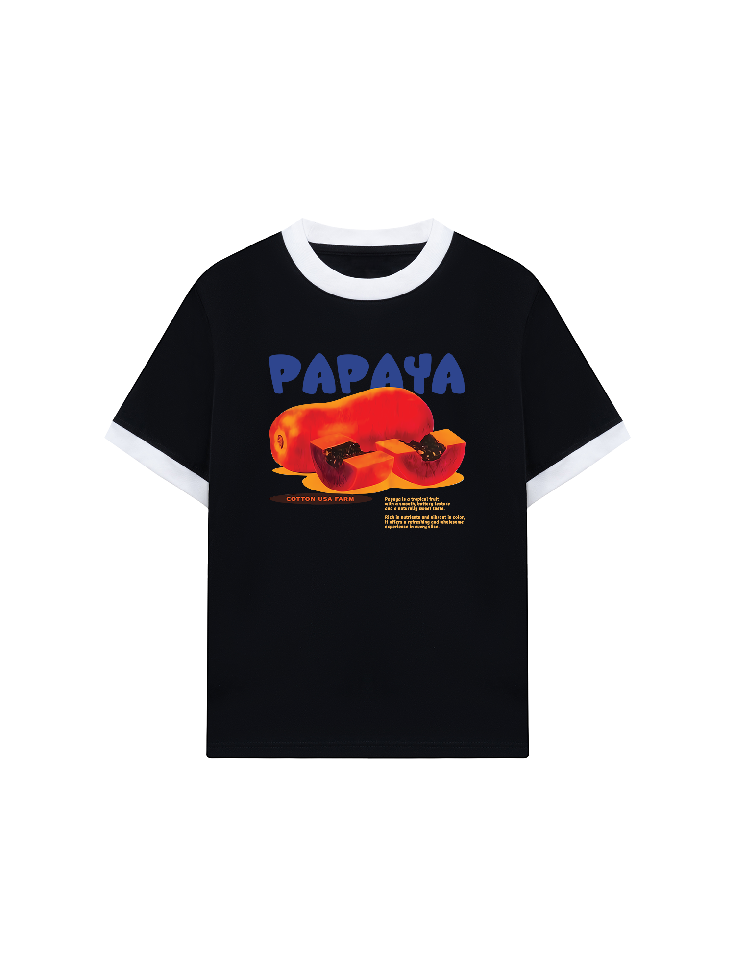 Áo Thun Ringer Relaxed Fit Papaya