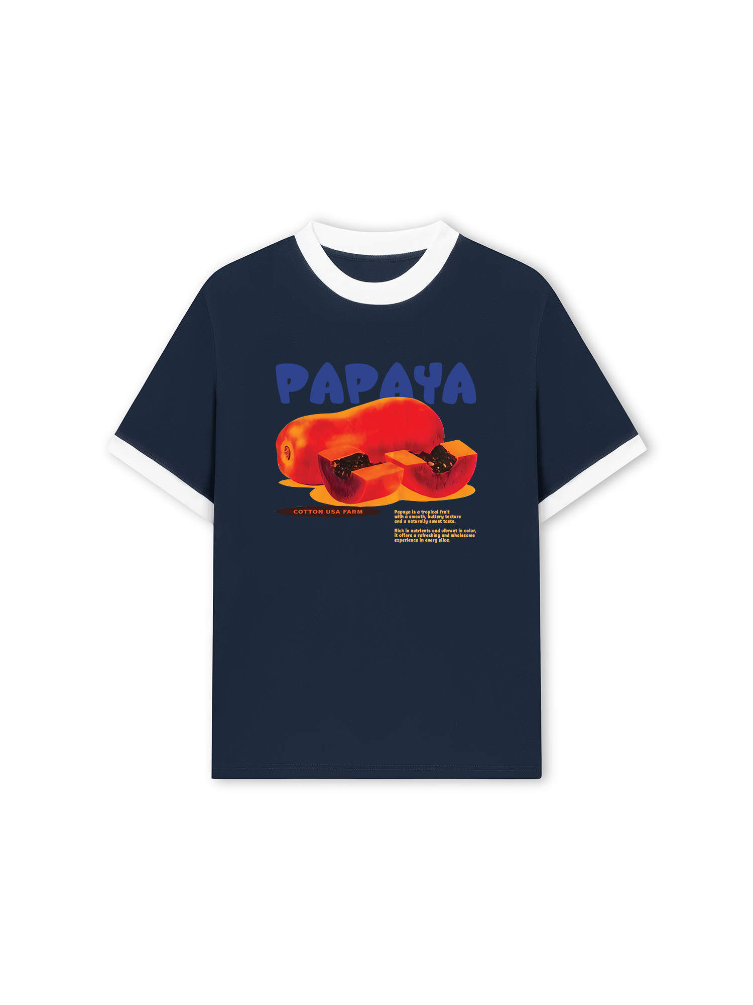 Áo Thun Ringer Relaxed Fit Papaya
