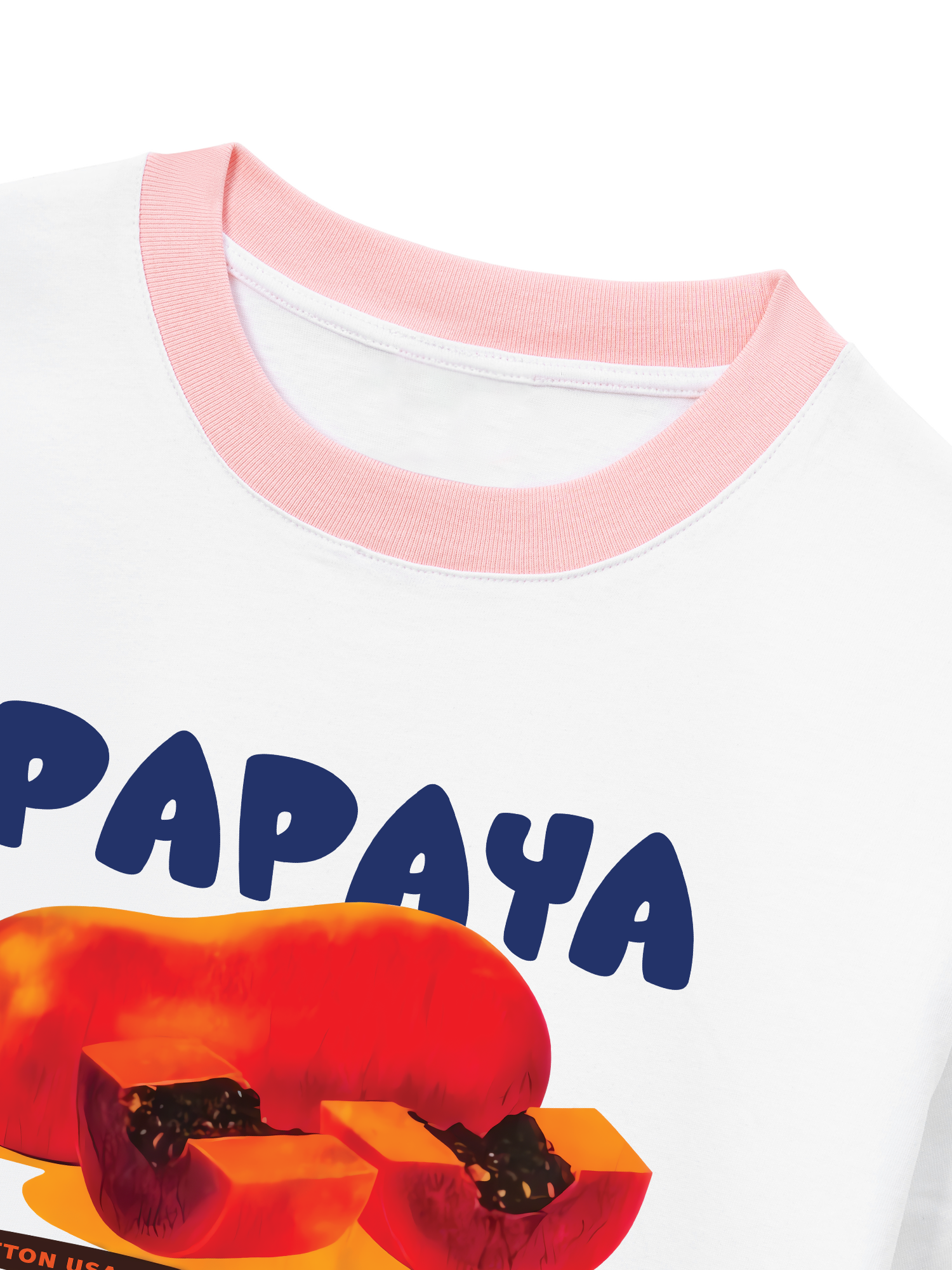 Áo Thun Ringer Relaxed Fit Papaya