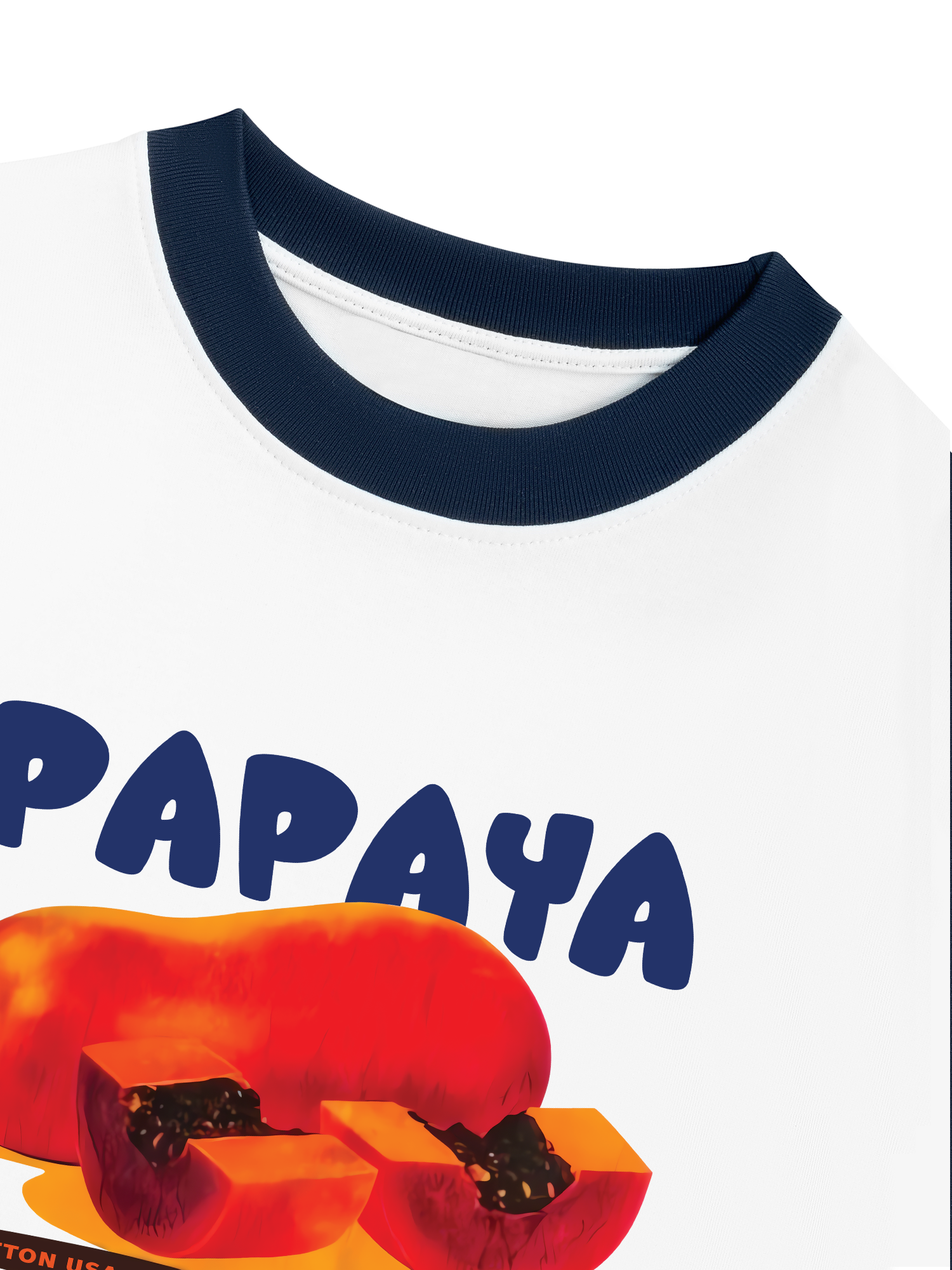 Áo Thun Ringer Relaxed Fit Papaya
