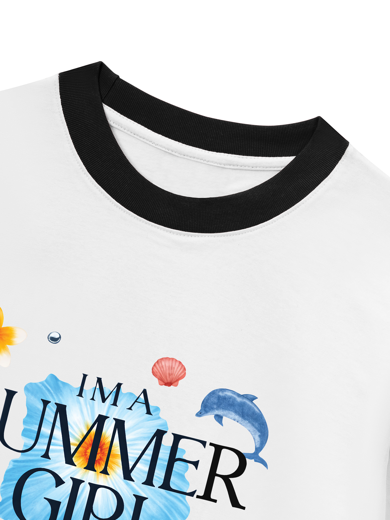 Áo Thun Ringer Relaxed Fit Summer Girl
