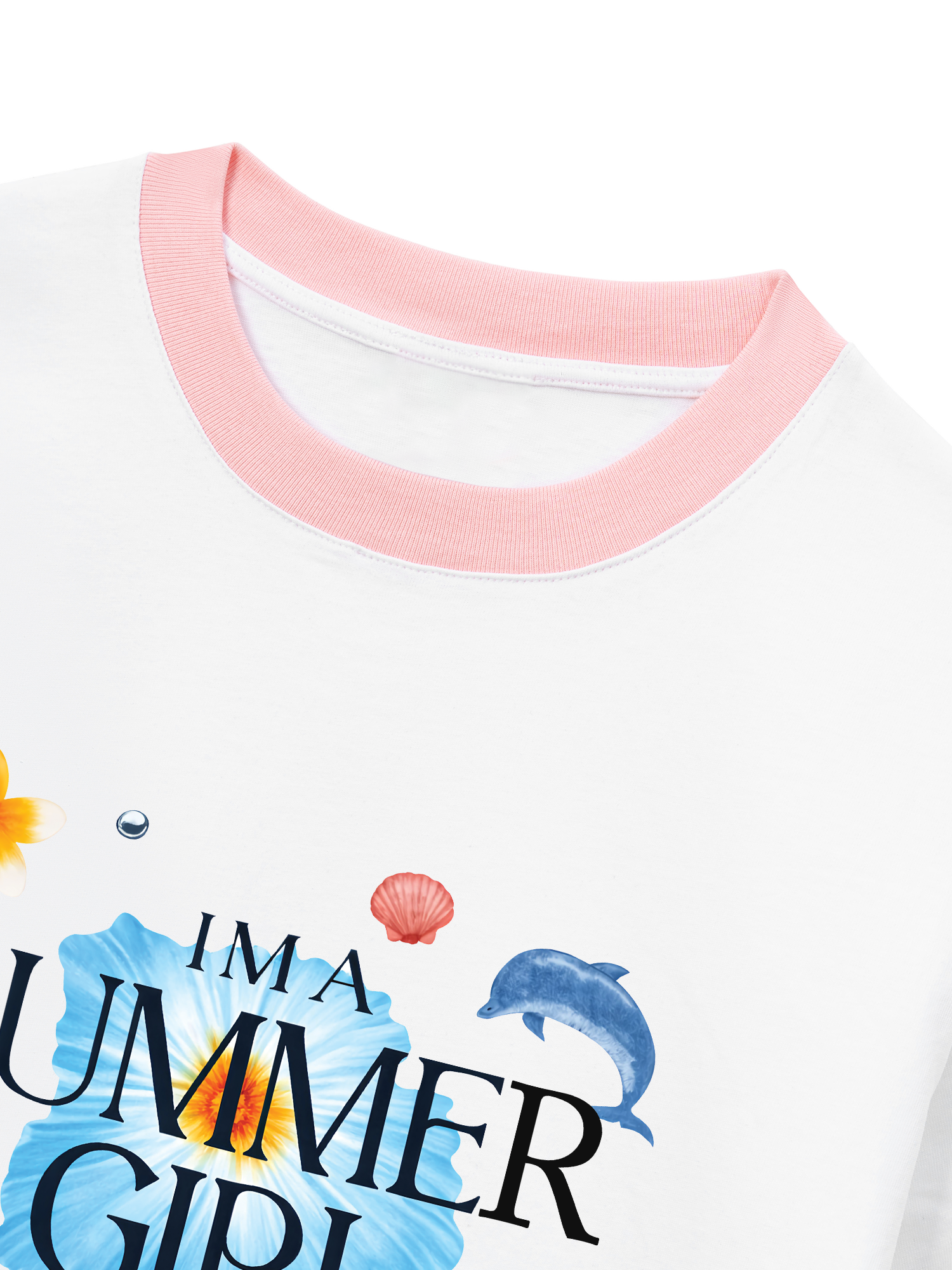 Áo Thun Ringer Relaxed Fit Summer Girl