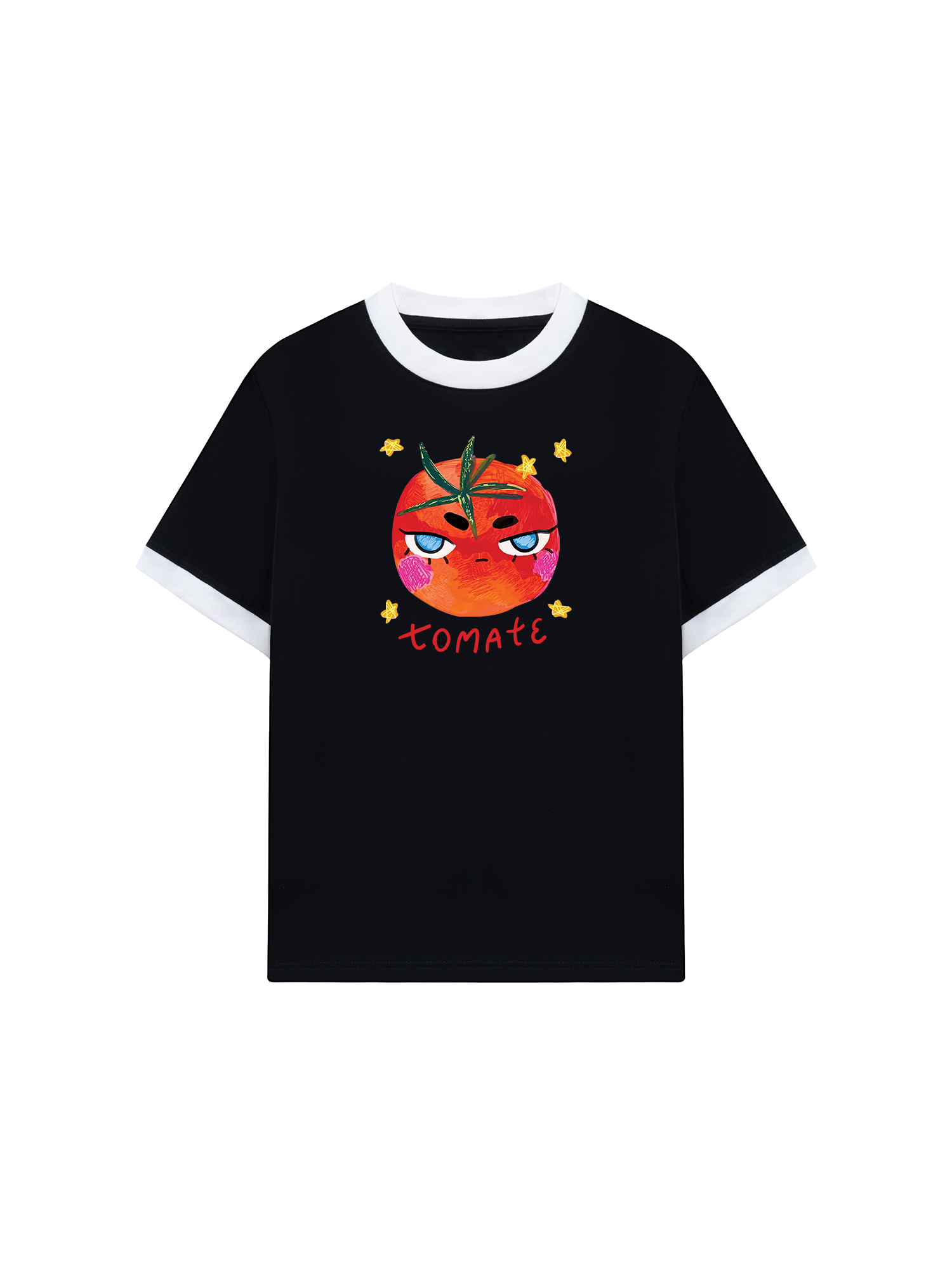 Áo Thun Ringer Relaxed Fit Cute Tomate