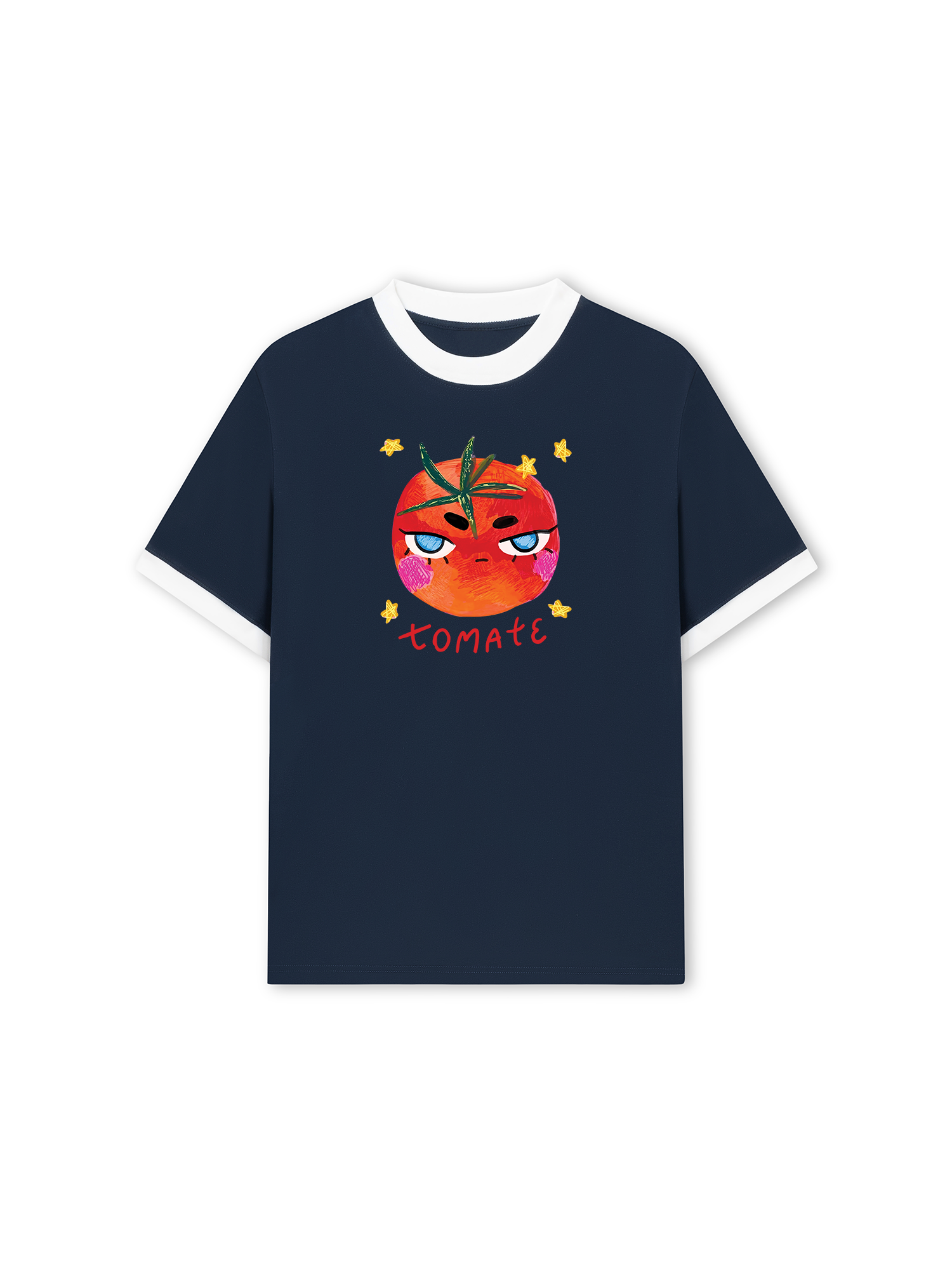 Áo Thun Ringer Relaxed Fit Cute Tomate