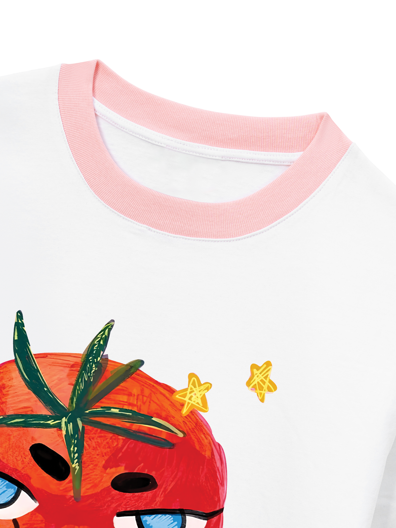 Áo Thun Ringer Relaxed Fit Cute Tomate