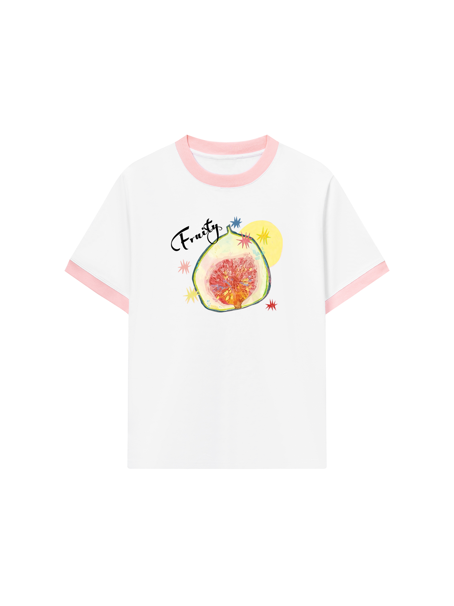 Áo Thun Ringer Relaxed Fit Fruity Fig