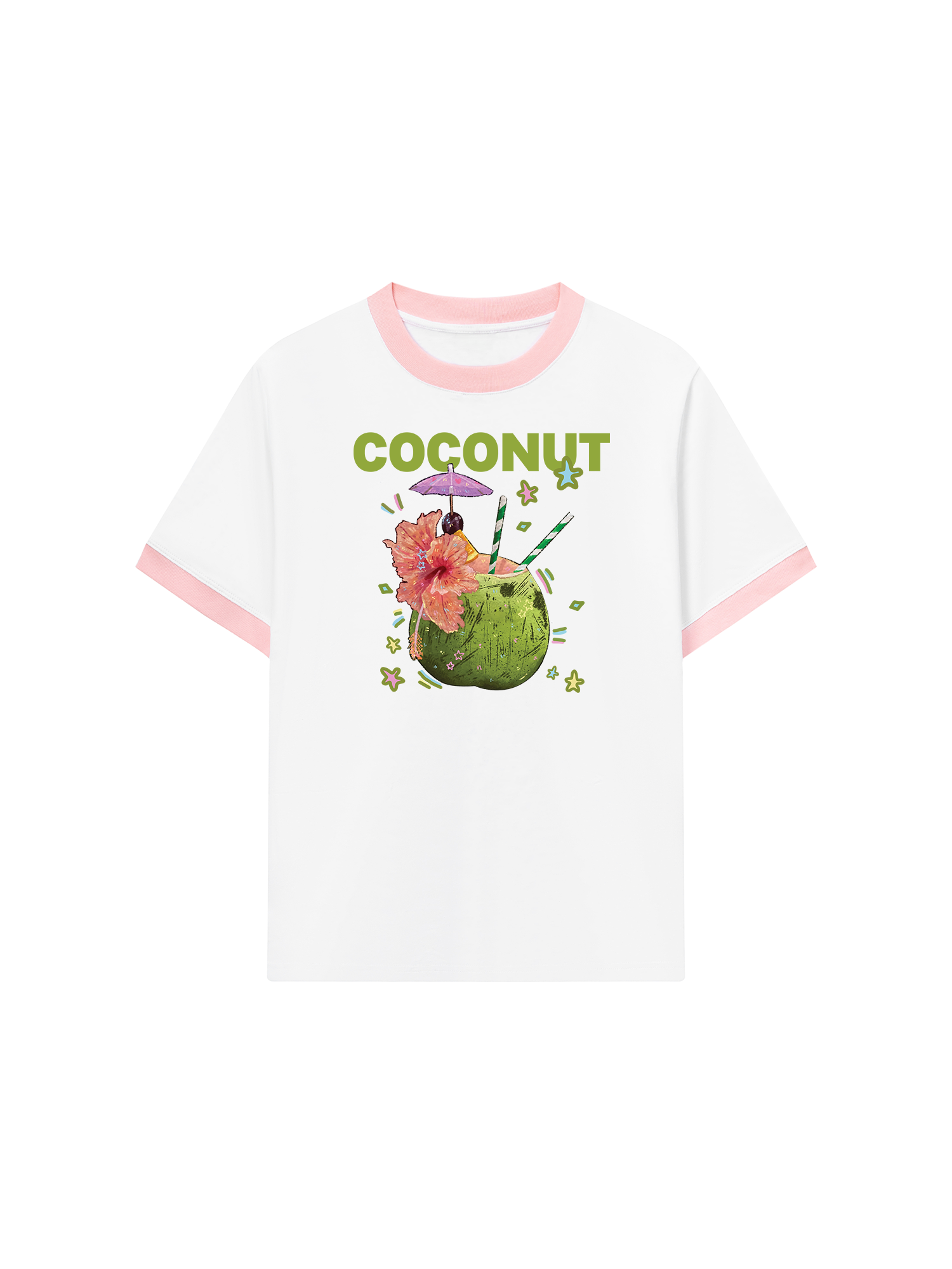 Áo Thun Ringer Relaxed Fit Coconut