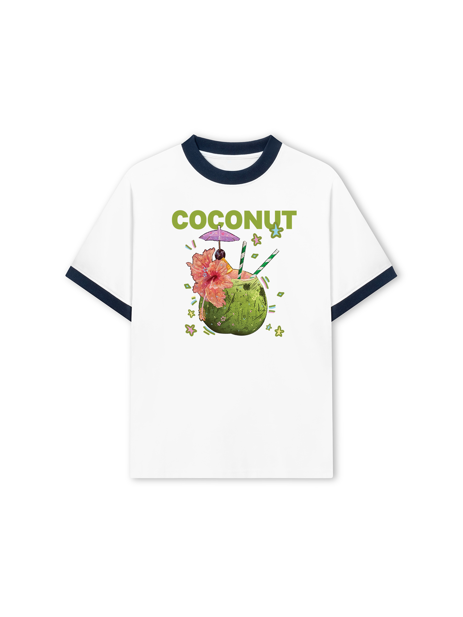 Áo Thun Ringer Relaxed Fit Coconut