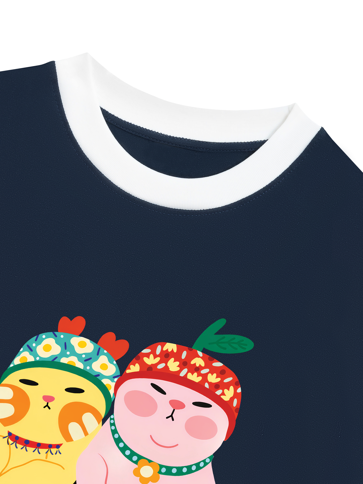Áo Thun Ringer Relaxed Fit Fruit Meow Meow