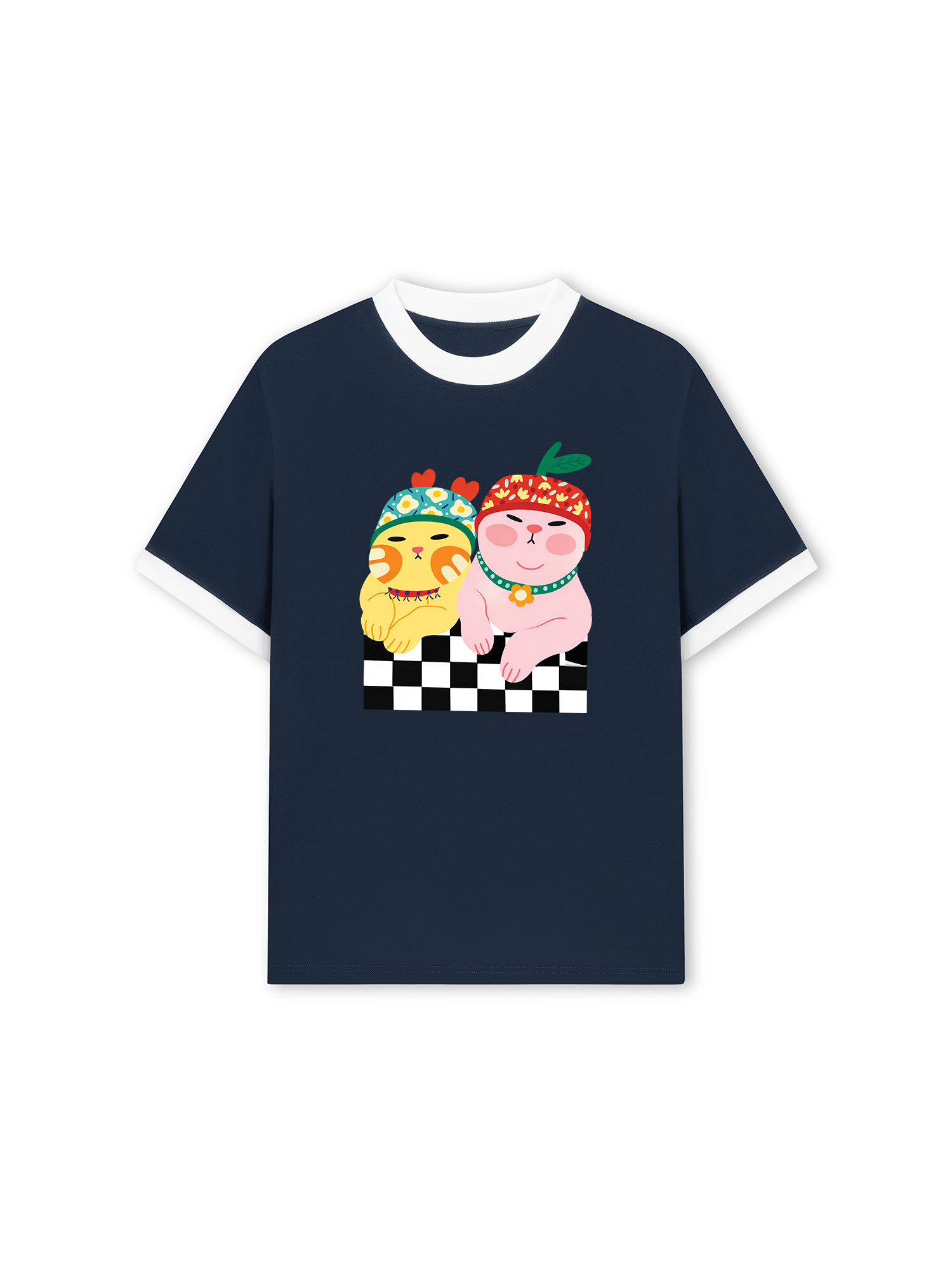 Áo Thun Ringer Relaxed Fit Fruit Meow Meow