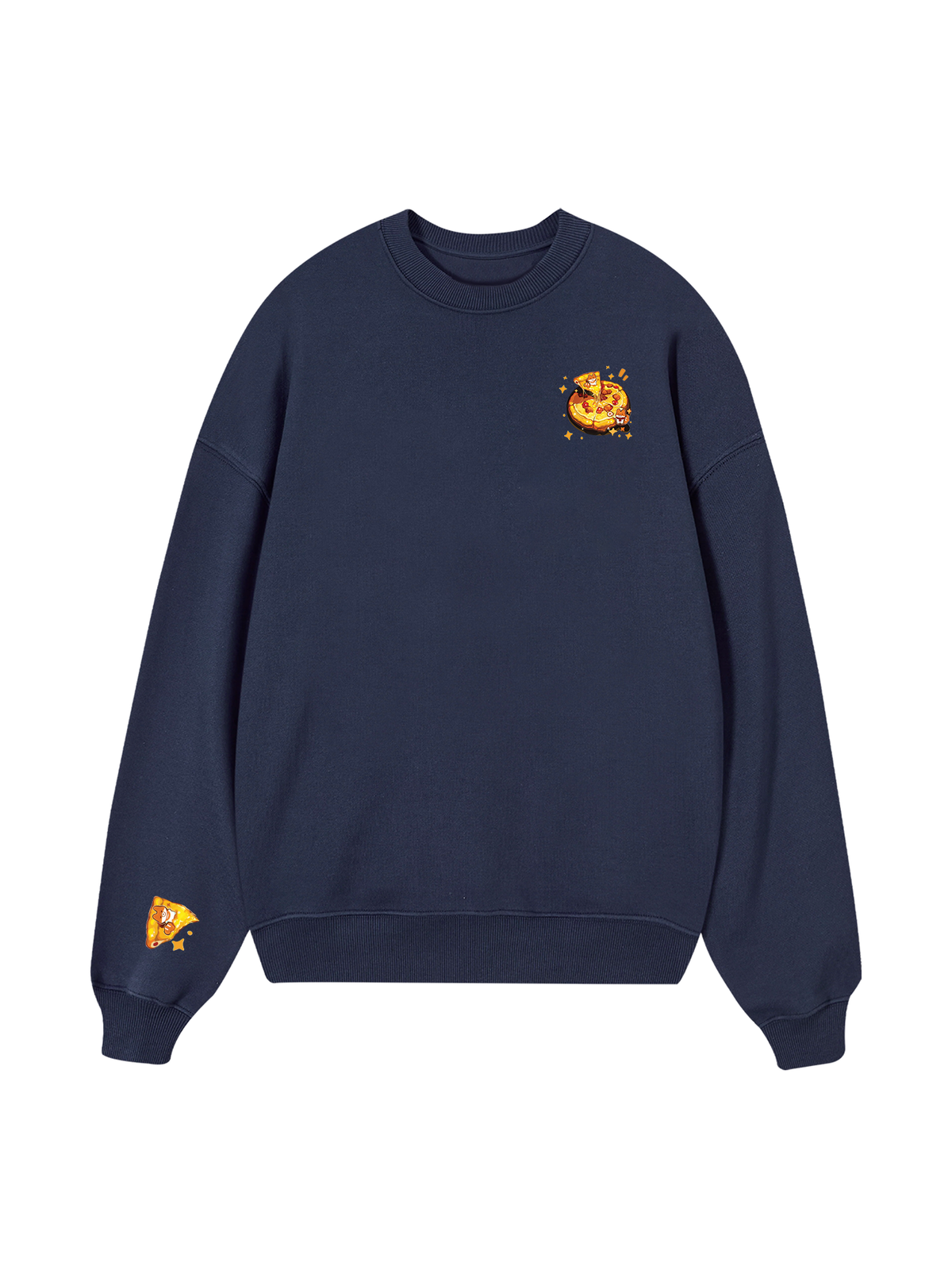 Yummy Mood Cute Puppy Pizza Sweater