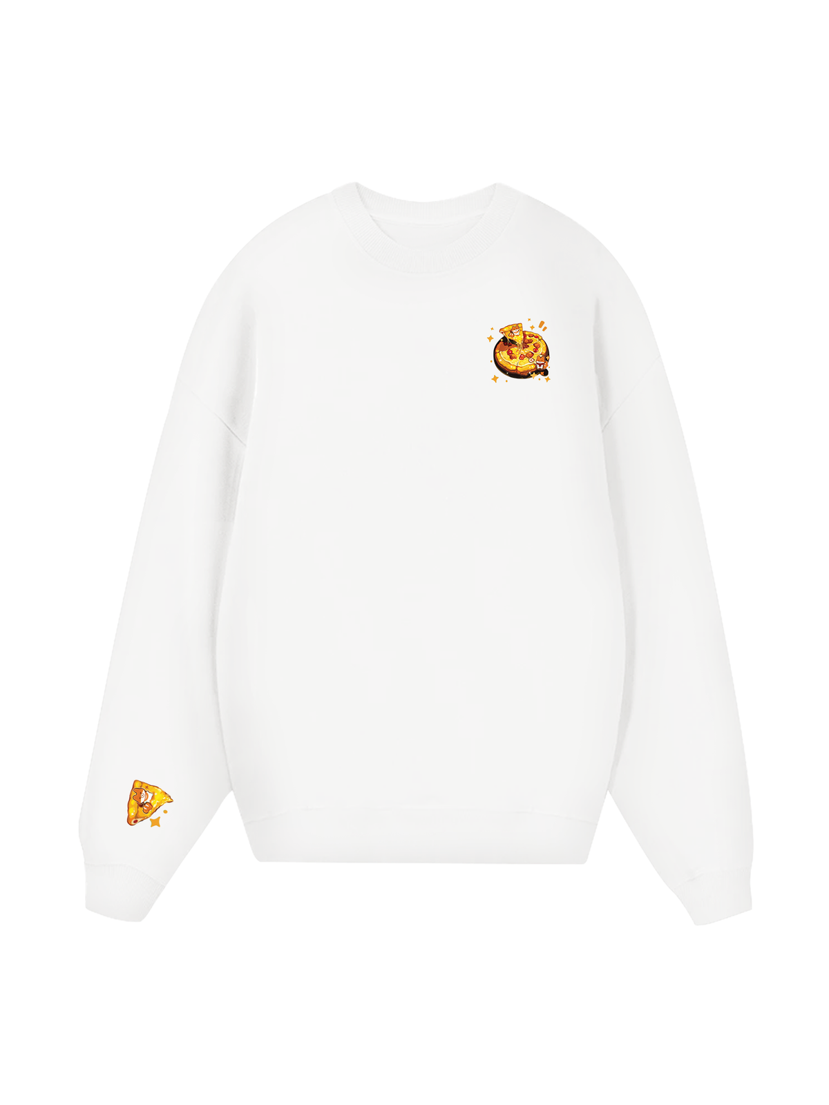 Yummy Mood Cute Puppy Pizza Sweater