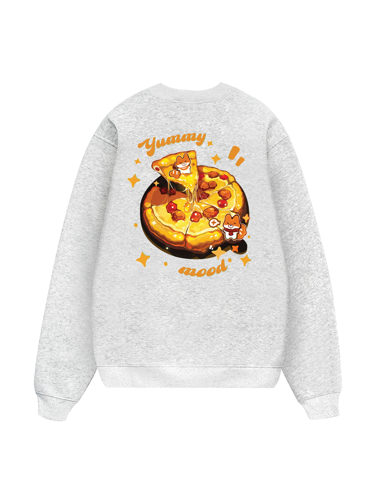 Yummy Mood Cute Puppy Pizza Sweater