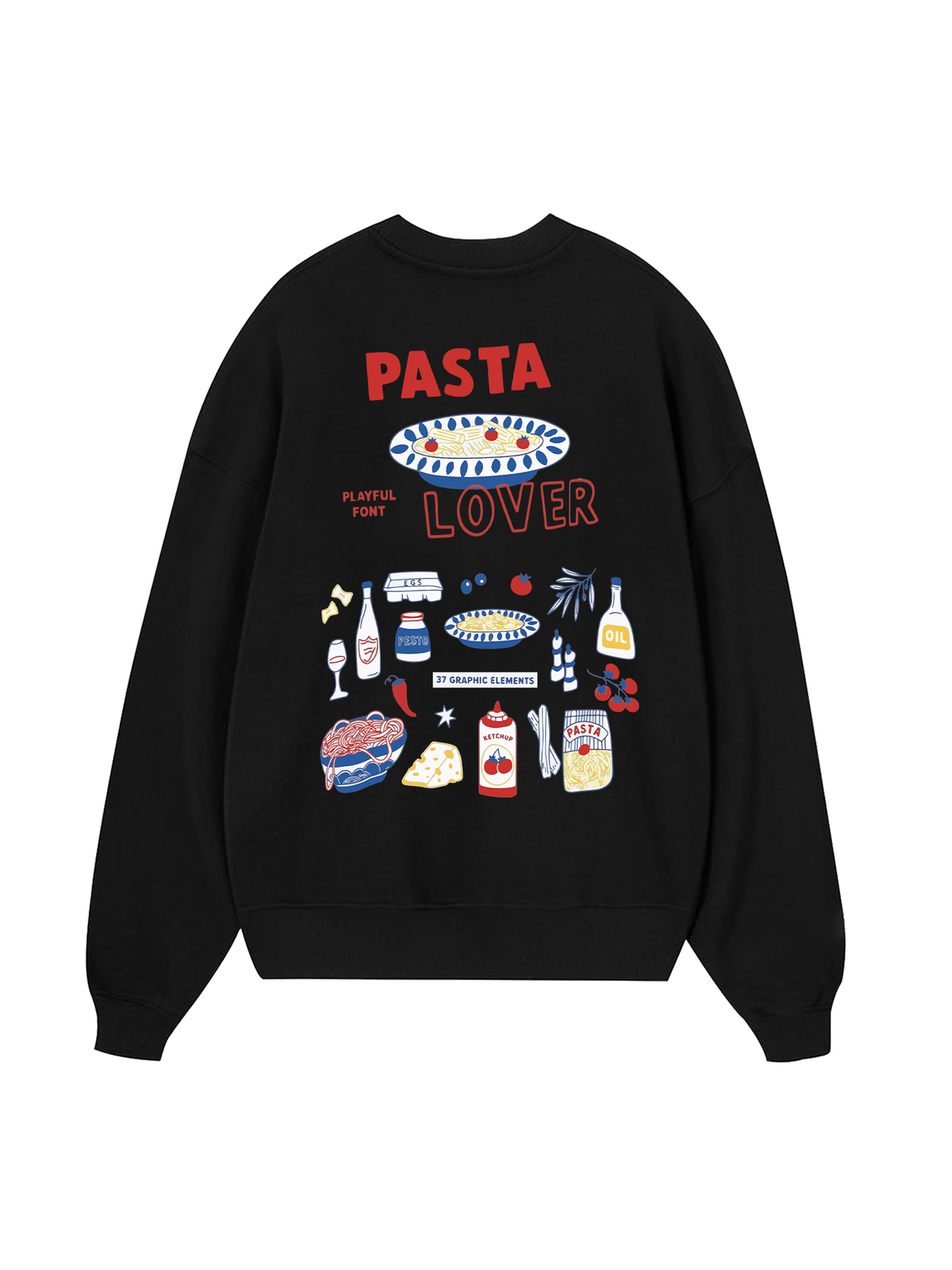 Yummy Mood Pasta Lover Sweater