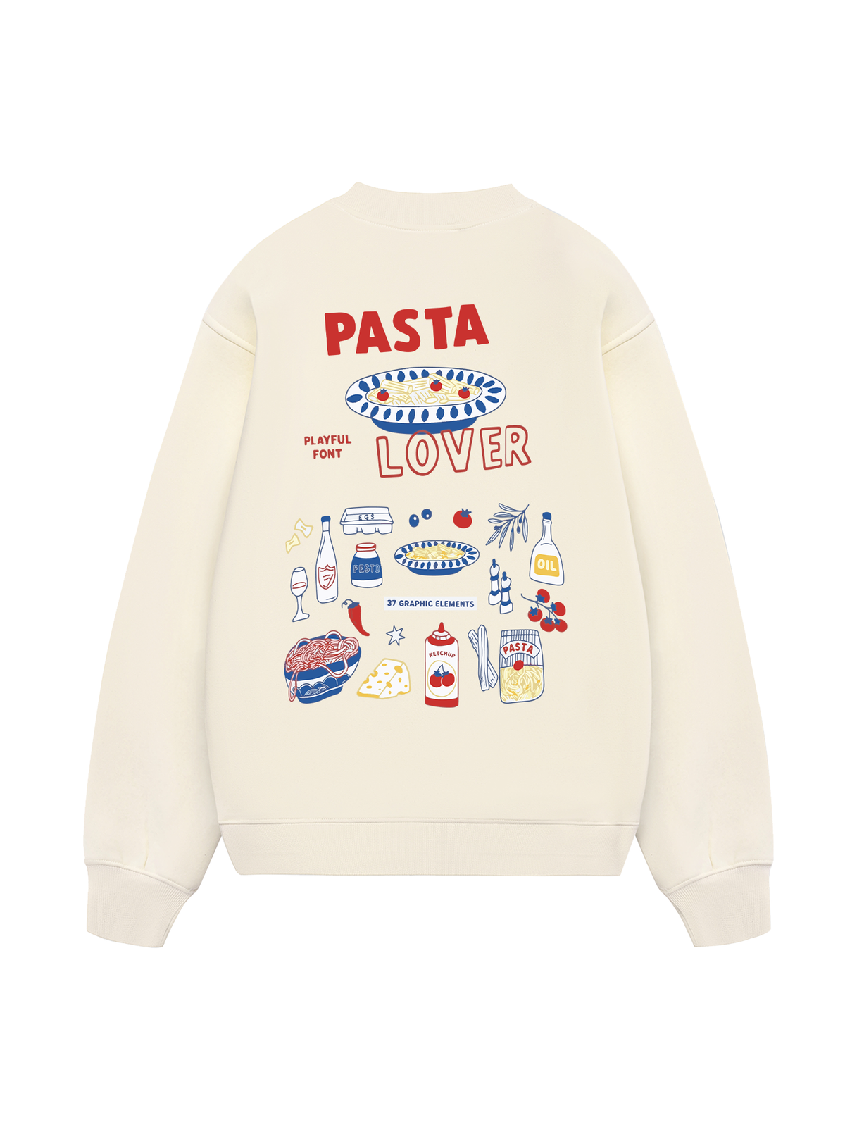 Yummy Mood Pasta Lover Sweater