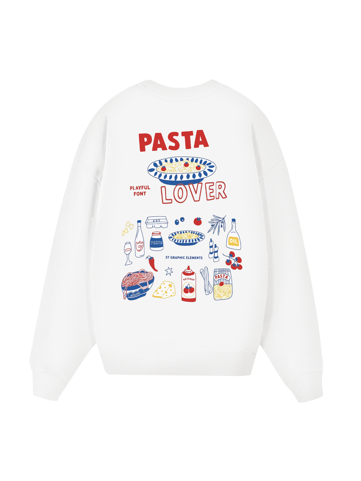 Yummy Mood Pasta Lover Sweater