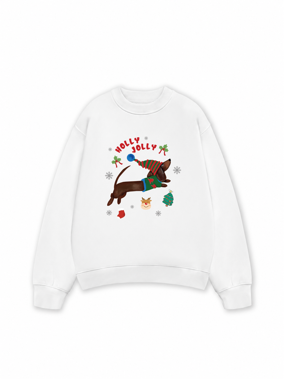 Áo Sweater Nỉ Hai Da Holy Jolly Cute Puppy