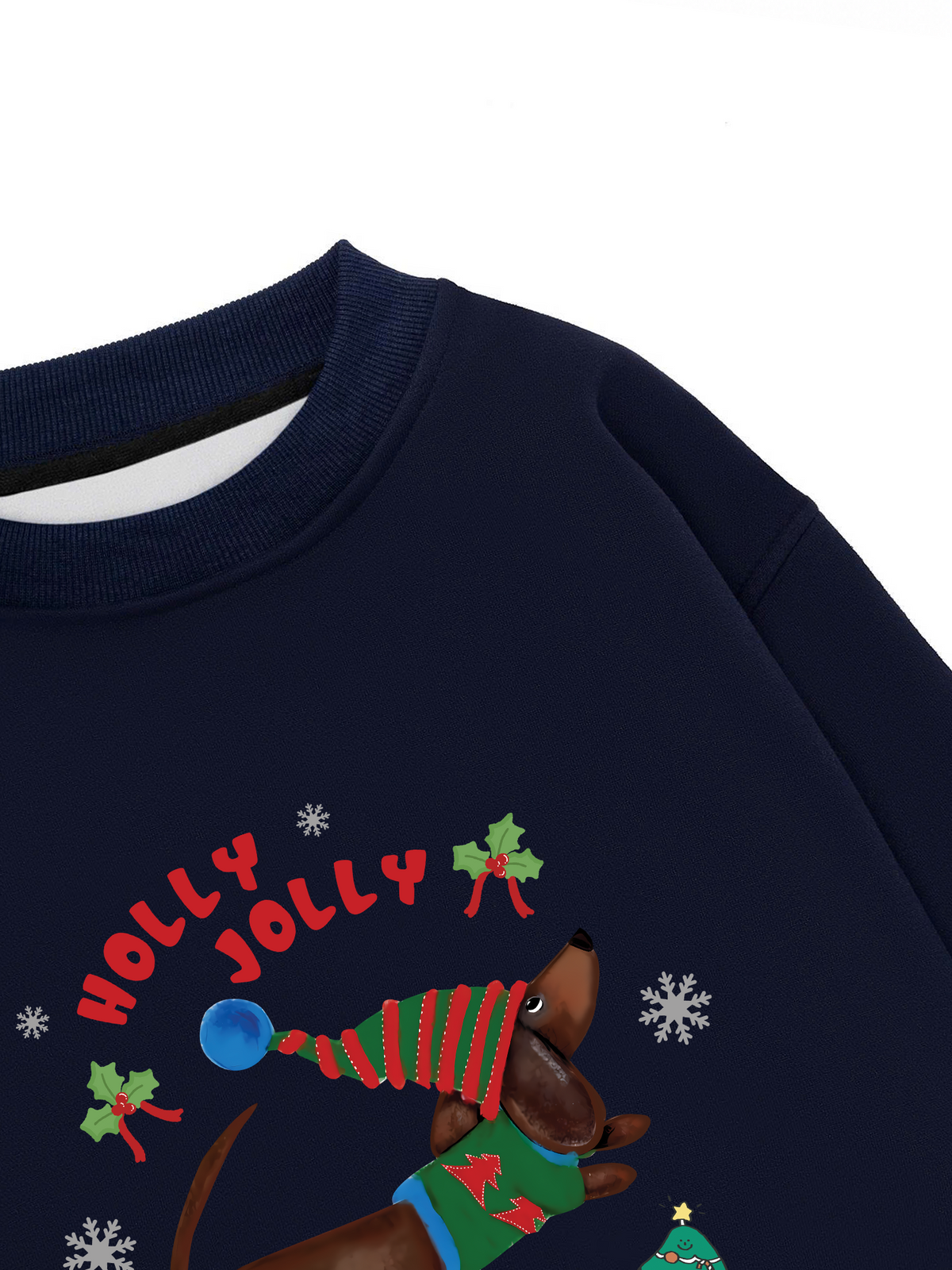 Áo Sweater Nỉ Hai Da Holy Jolly Cute Puppy