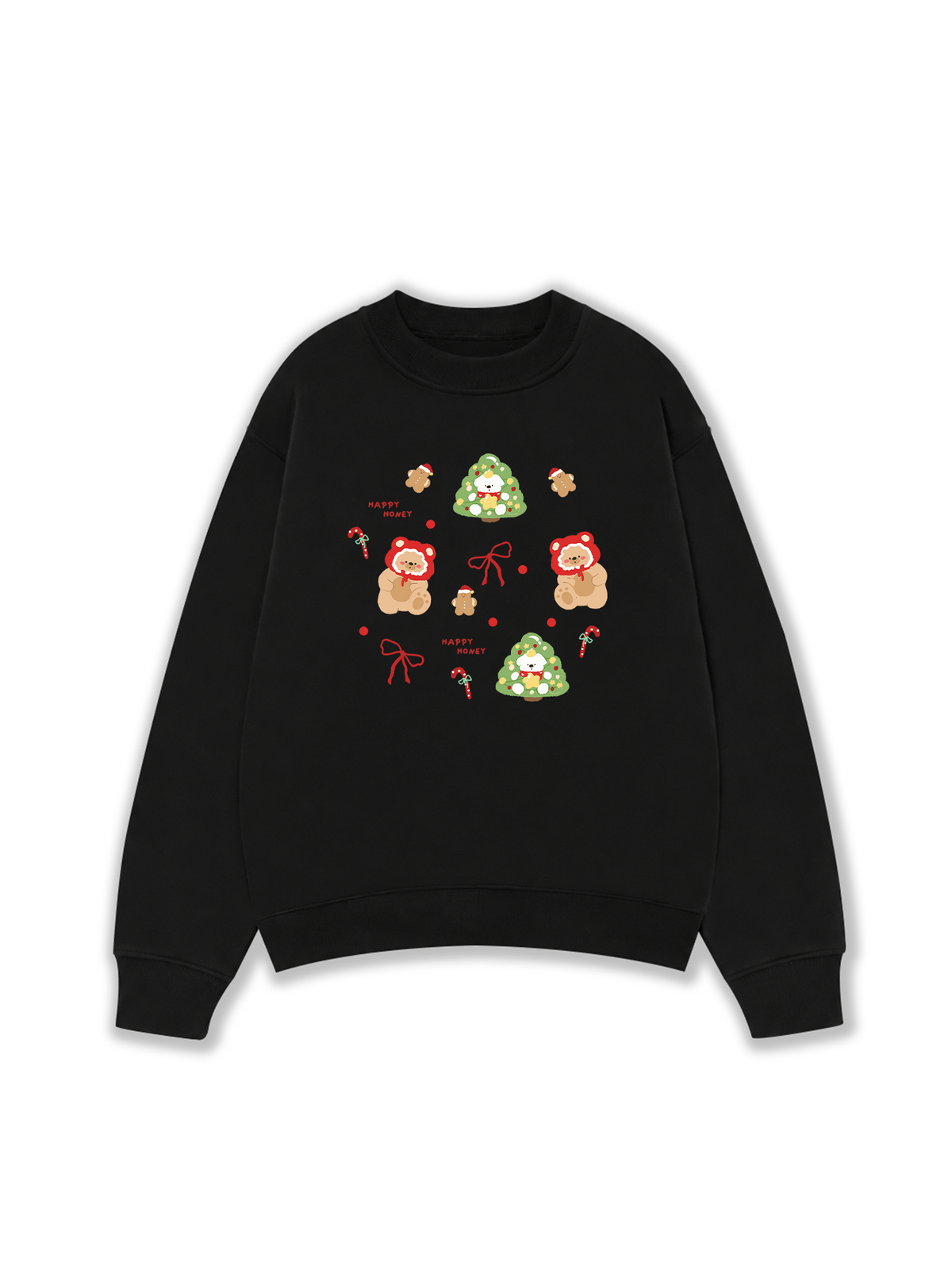 Áo Sweater Nỉ Hai Da Cute Happy Honey