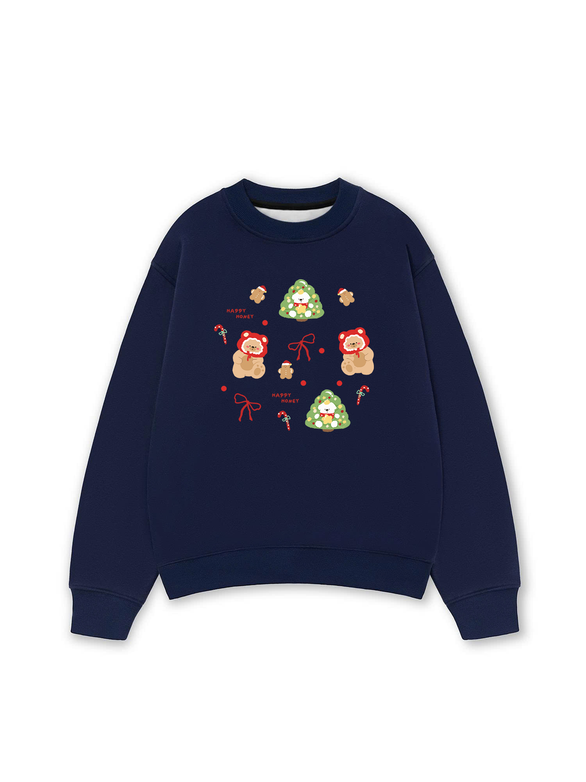 Áo Sweater Nỉ Hai Da Cute Happy Honey