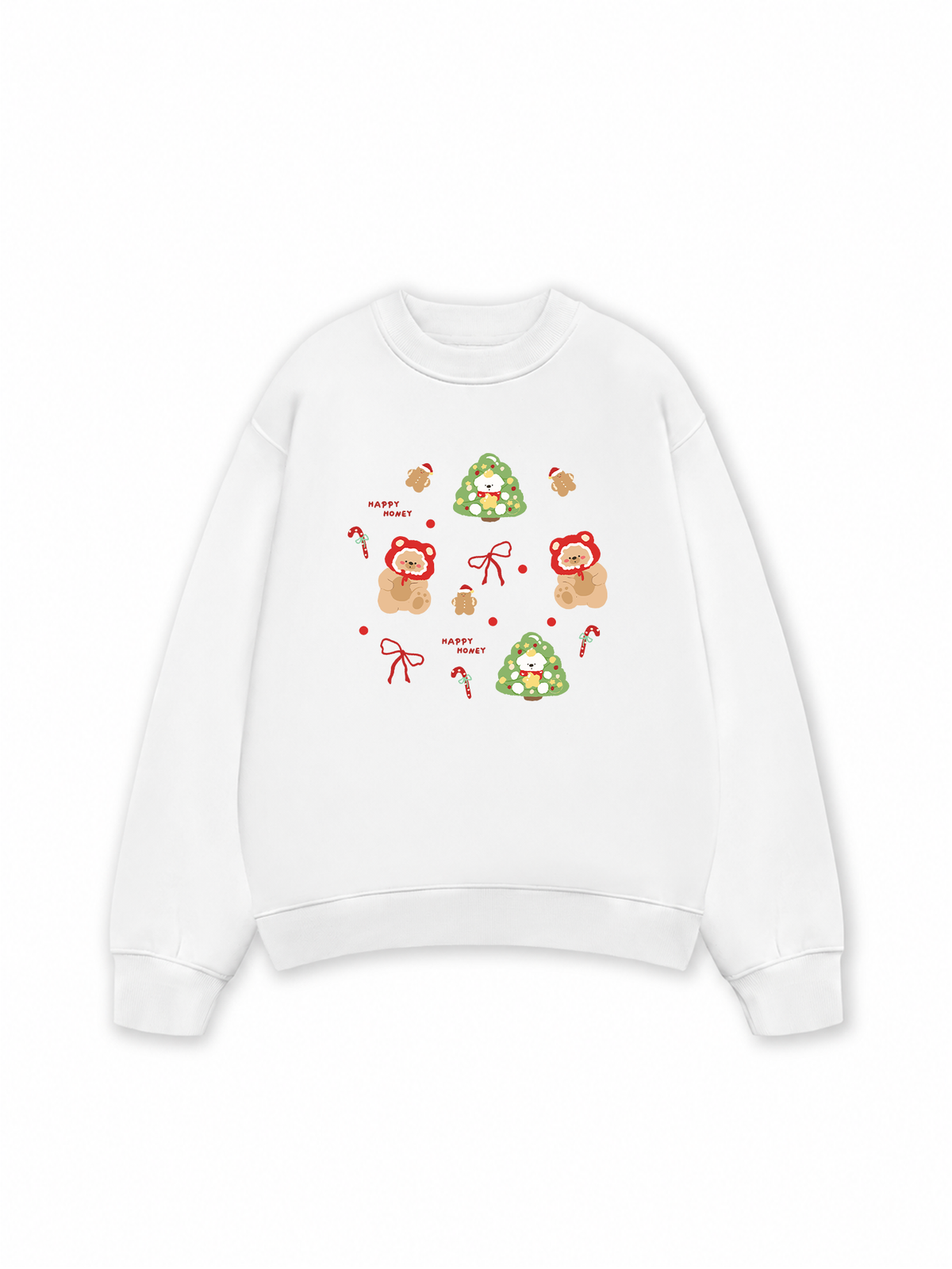 Áo Sweater Nỉ Hai Da Cute Happy Honey