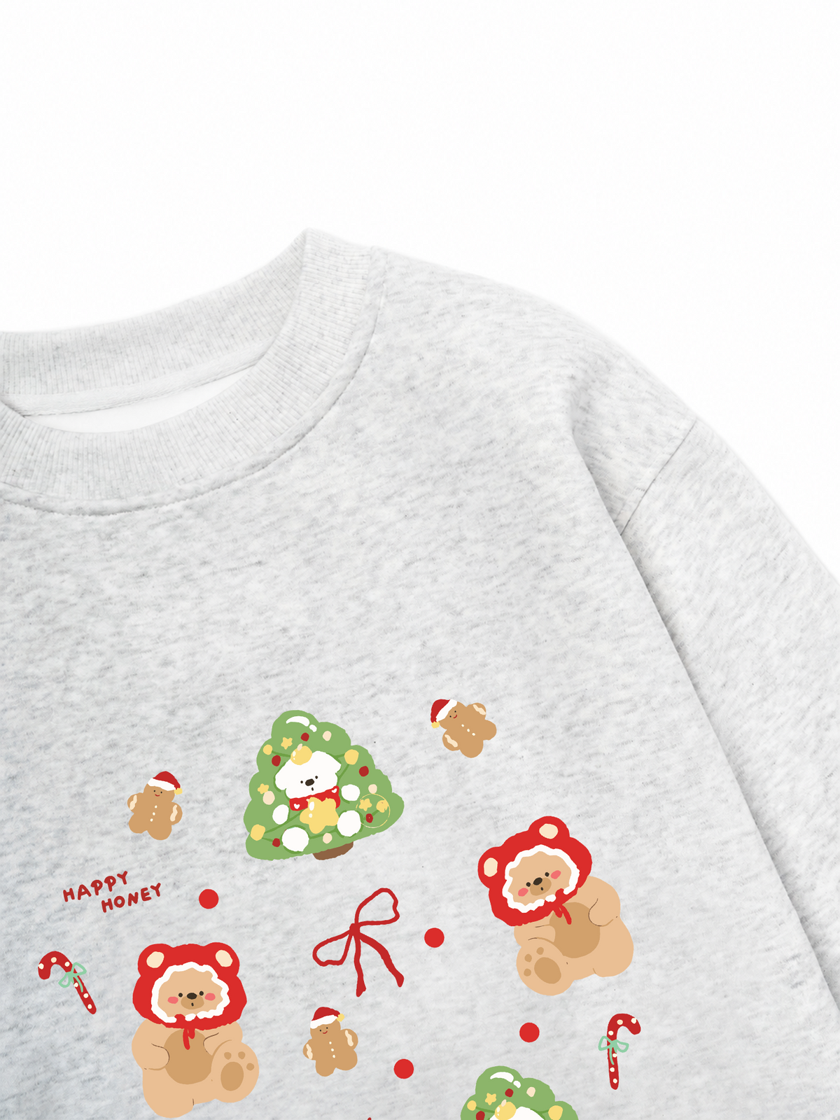 Áo Sweater Nỉ Hai Da Cute Happy Honey