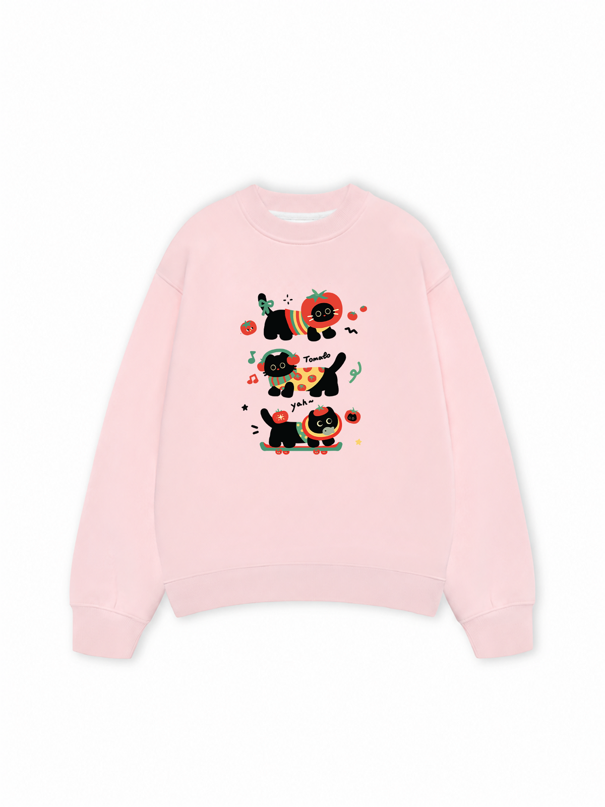 Áo Sweater Nỉ Hai Da Winter Cute Black Cat