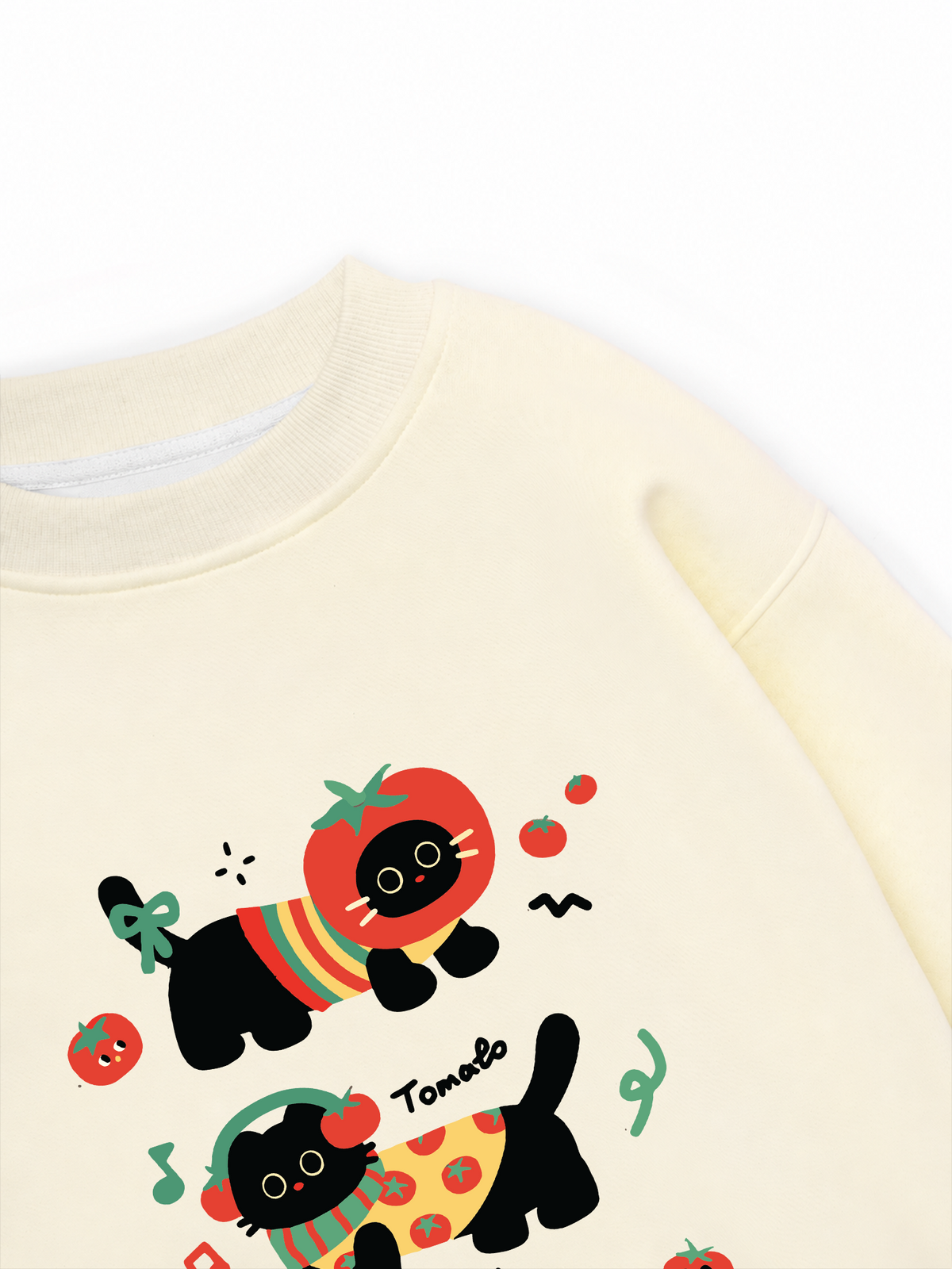 Áo Sweater Nỉ Hai Da Winter Cute Black Cat