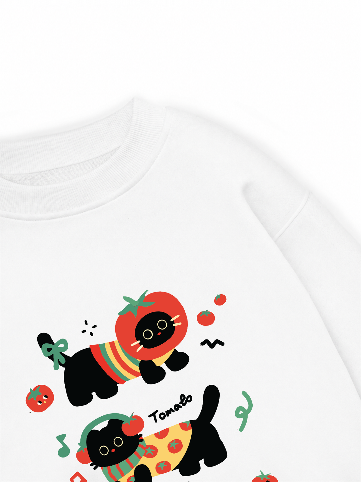Áo Sweater Nỉ Hai Da Winter Cute Black Cat