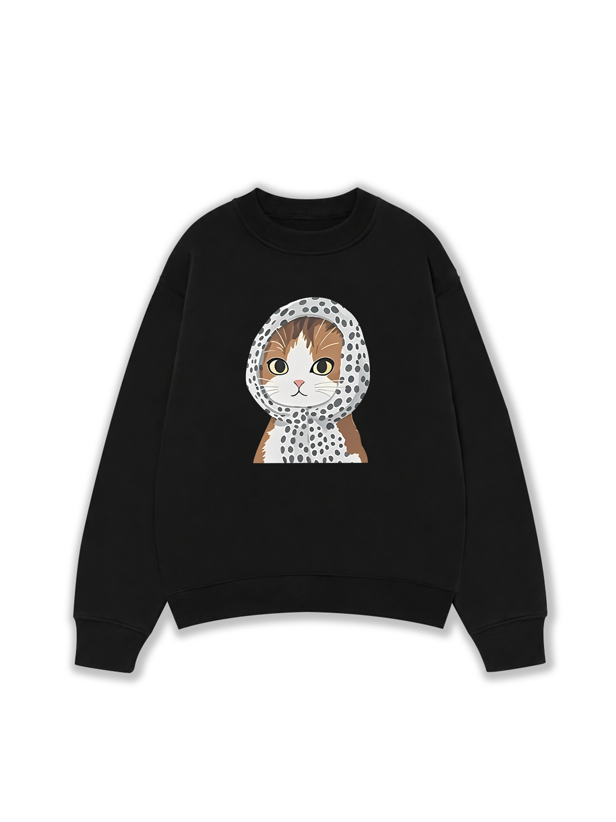 Áo Sweater Nỉ Hai Da Winter Vibes Cute Cat
