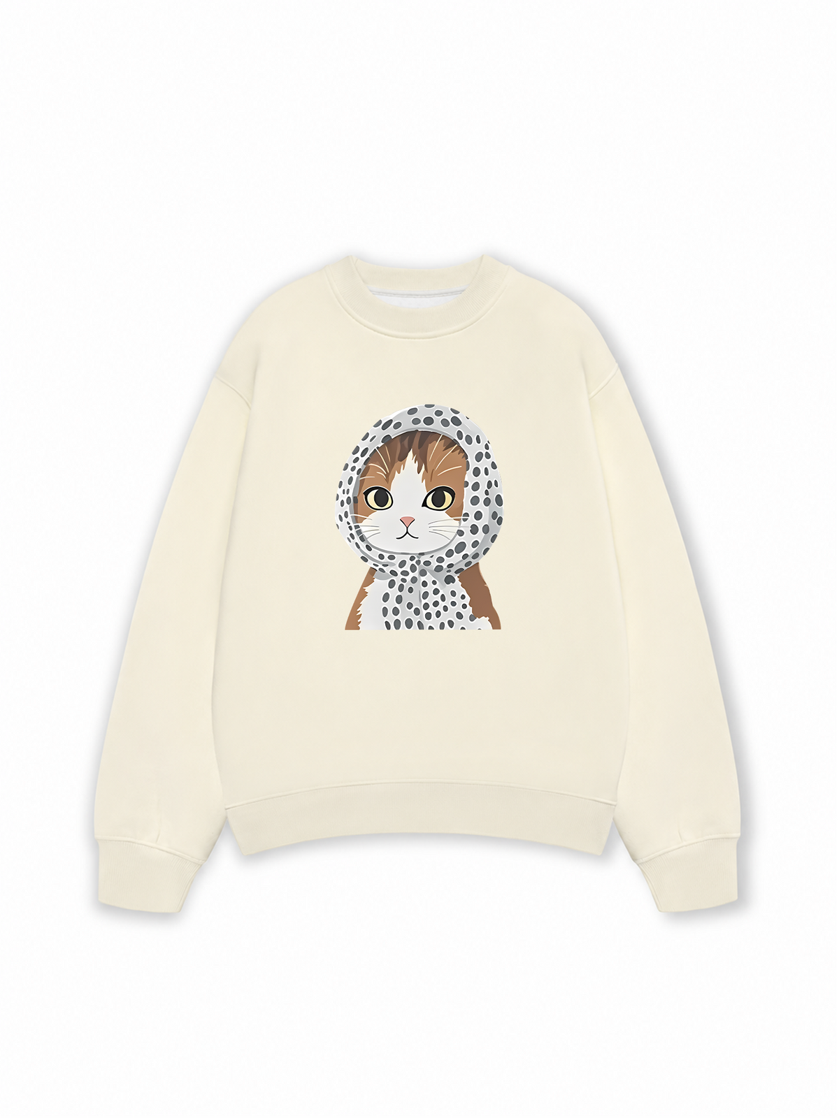 Áo Sweater Nỉ Hai Da Winter Vibes Cute Cat