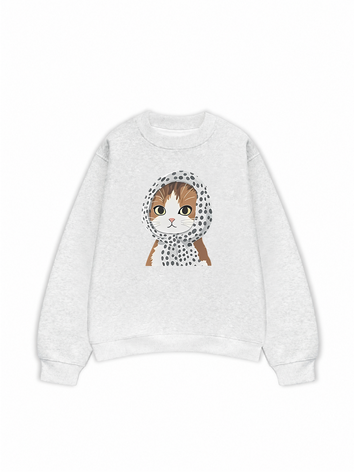 Áo Sweater Nỉ Hai Da Winter Vibes Cute Cat