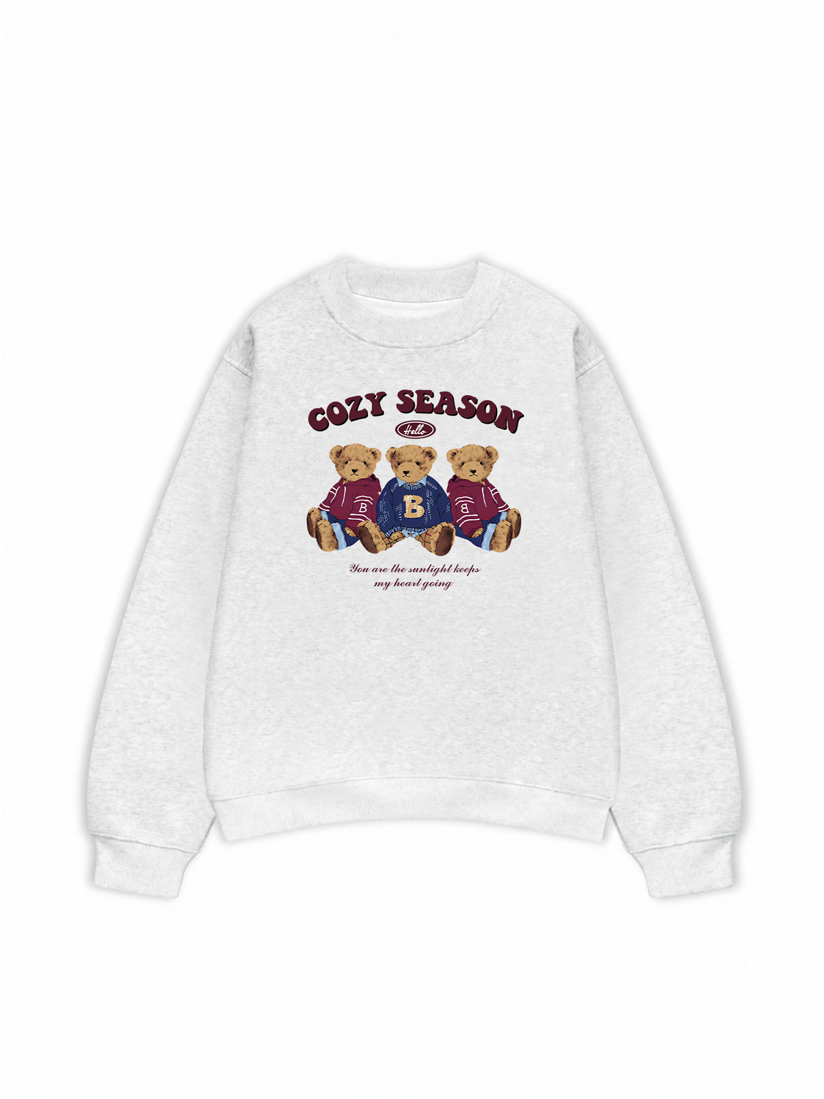 Áo Sweater Nỉ Hai Da Cozy Season Three Bear