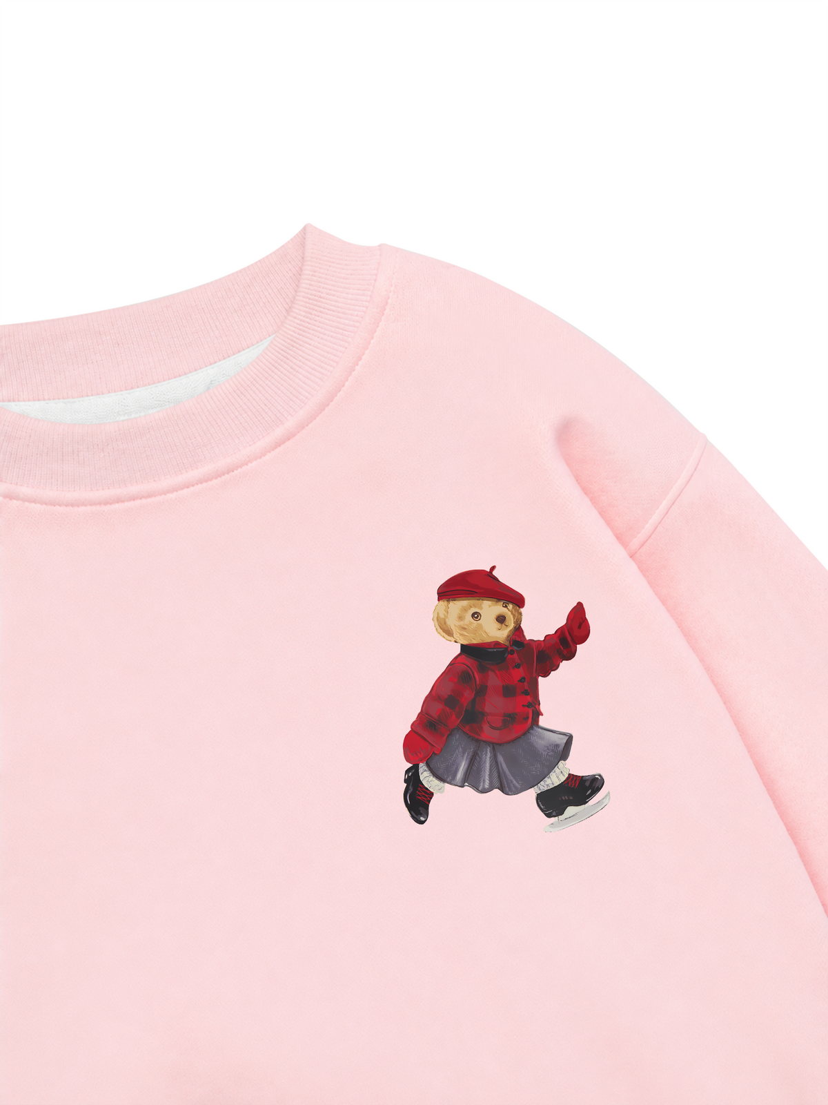 Áo Sweater Nỉ Hai Da Holiday Teddy Skate